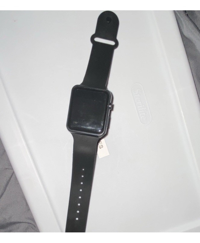 Black digital kid Watch Silicone Band