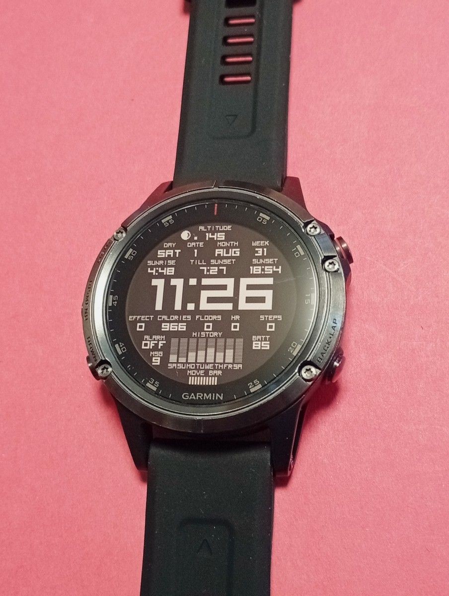 GARMIN fenix 5 Plus Sapphire 010-01988-78 Black GPS Watch Used