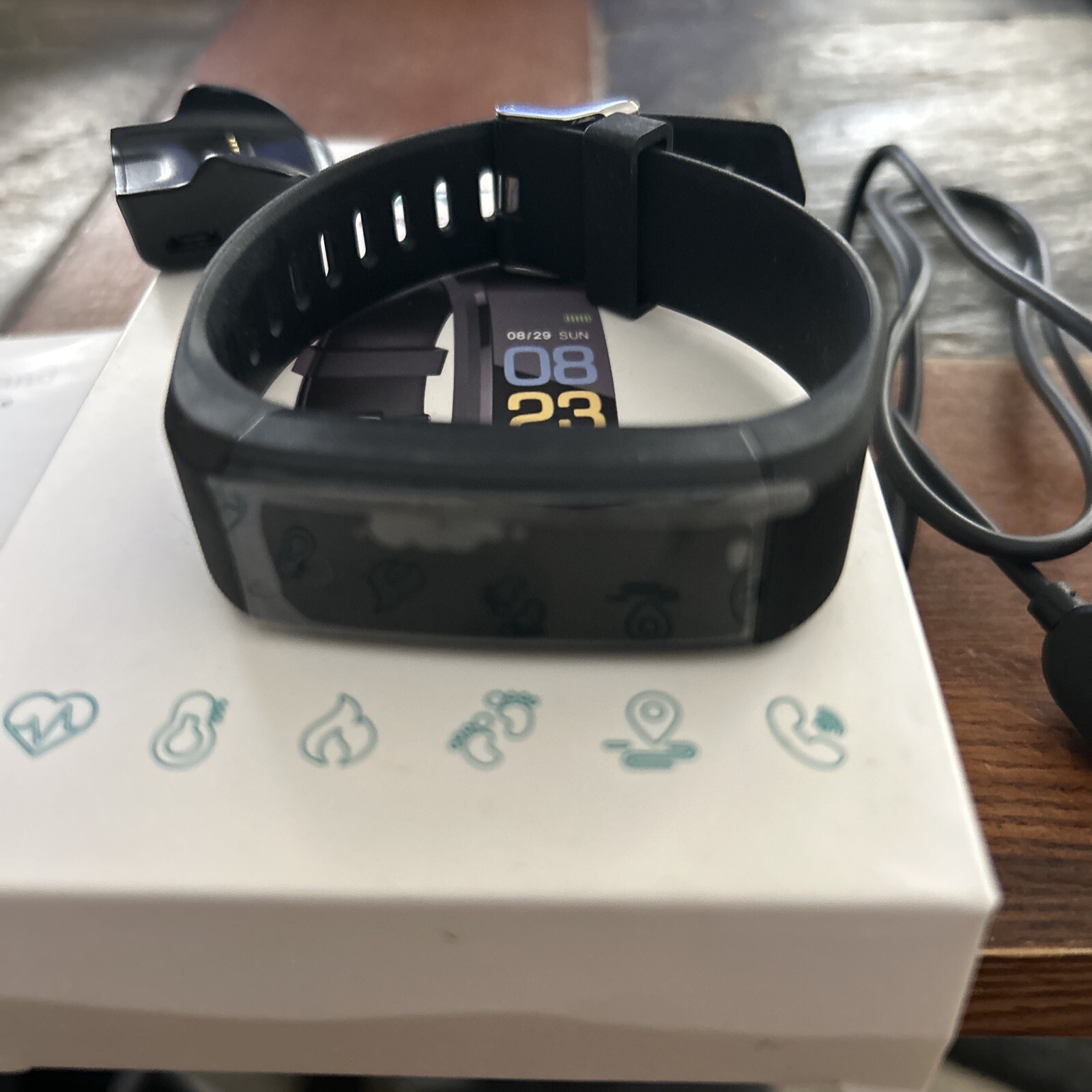 Smart Band Your Health Steward Waterproof Fitness Watch Black (OPEN BOX)