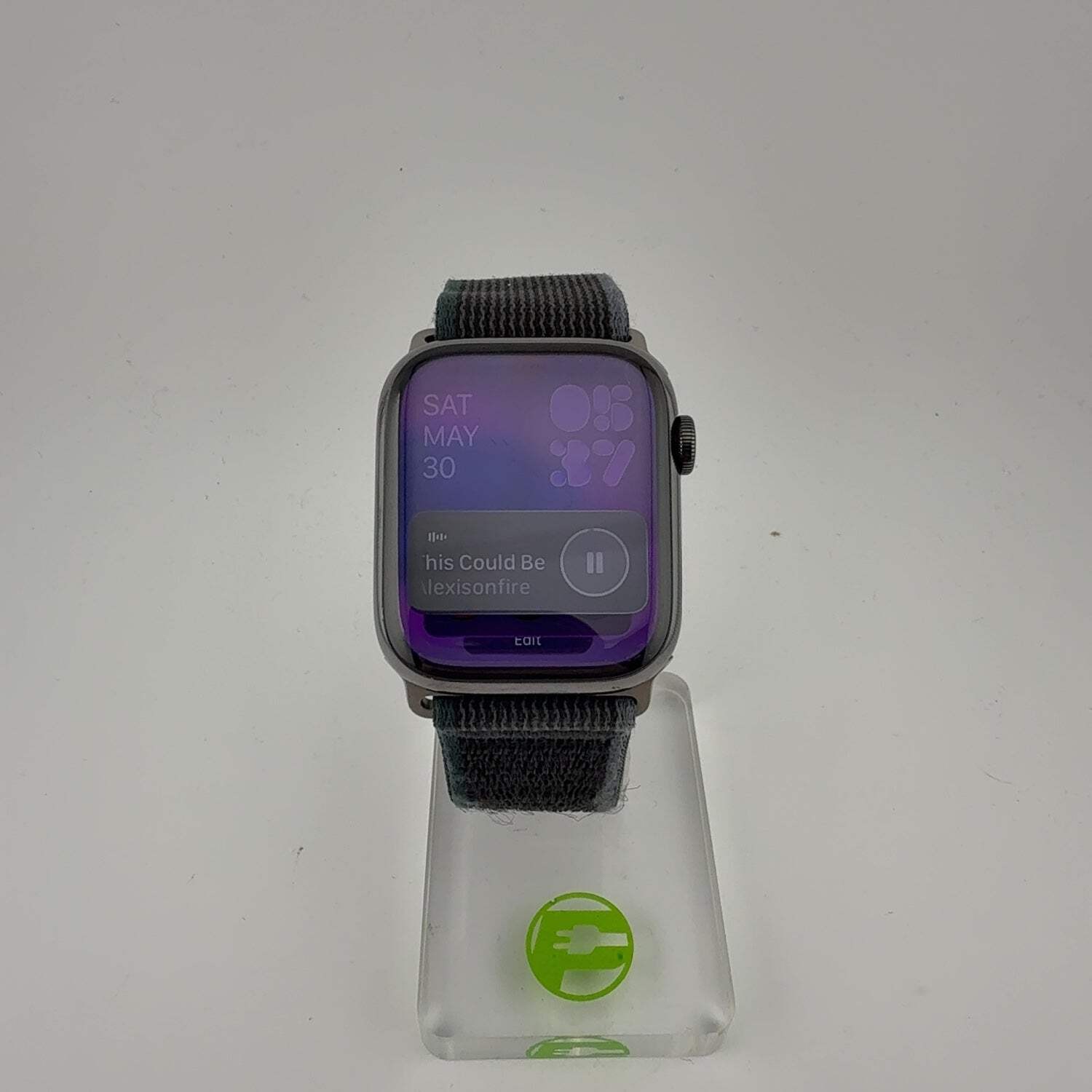 Broken Unlocked Apple Watch Series 7 45MM Stainless Steel MKJJ3LL/A Bad Batt