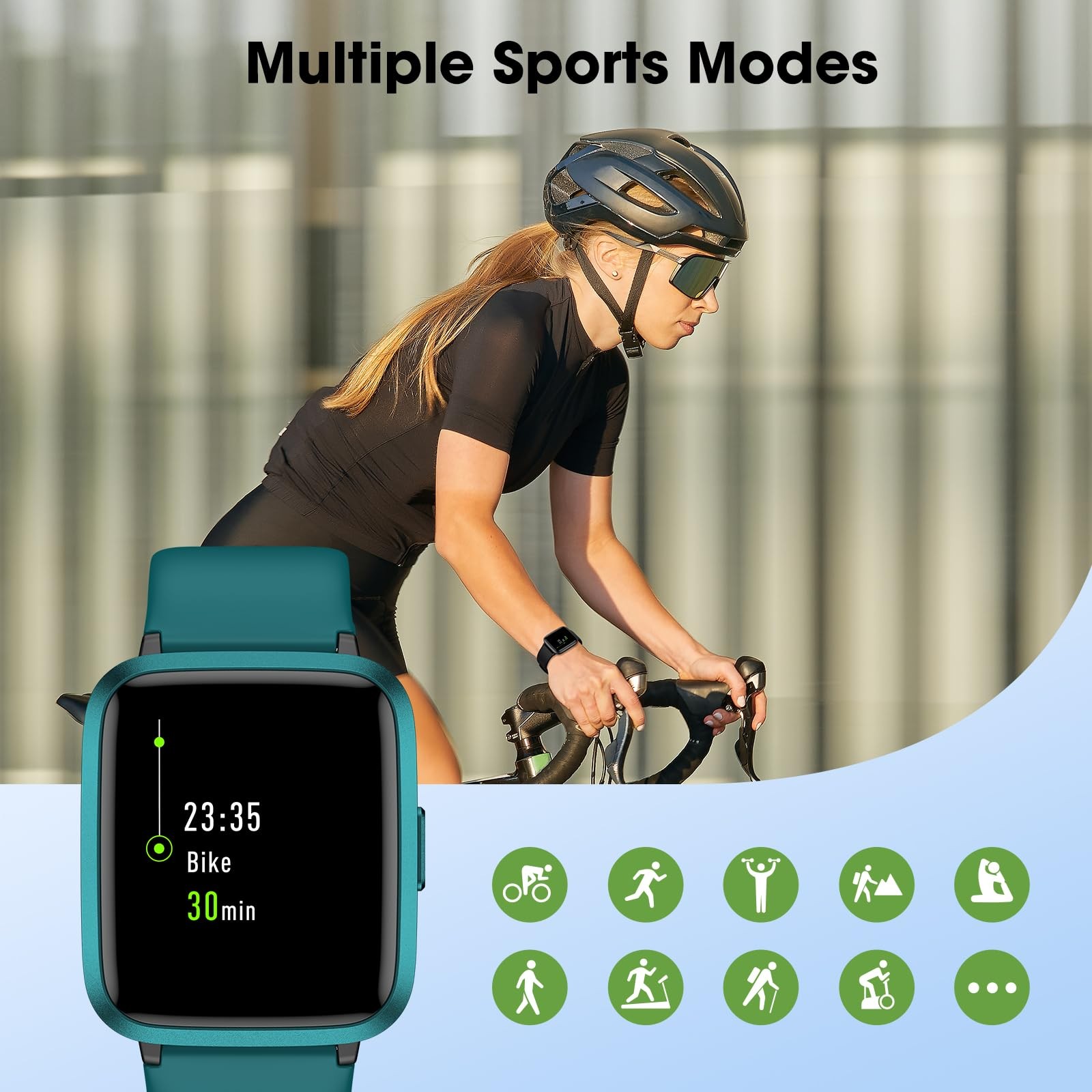 Fitness Tracker Watch with Heart Rate Monitor, Activity Tracker with Pedometer,