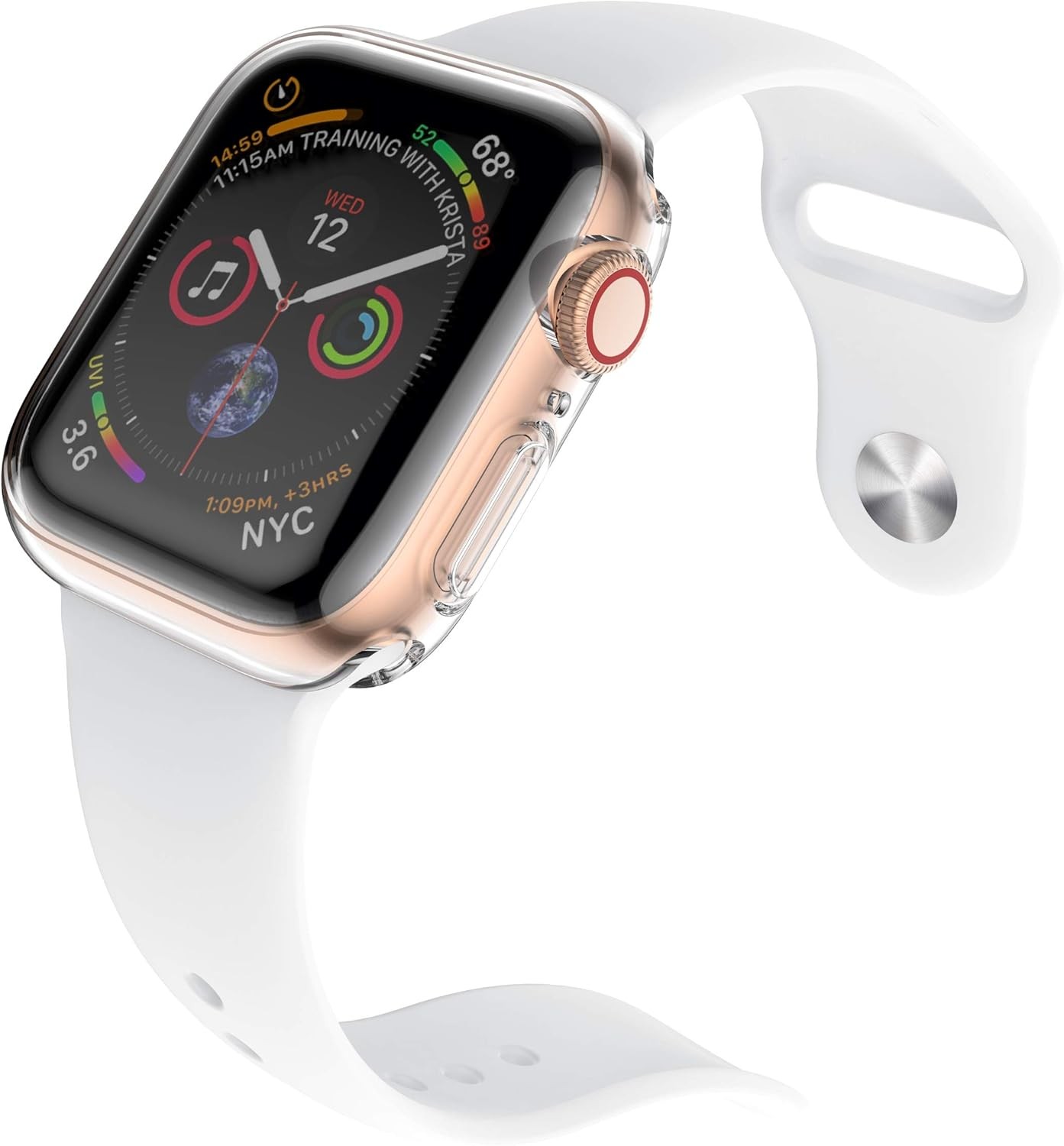 Transparent 2-Pack TPU Case for 44mm Apple Watch SE 3 (2025) / Series 6 / 5