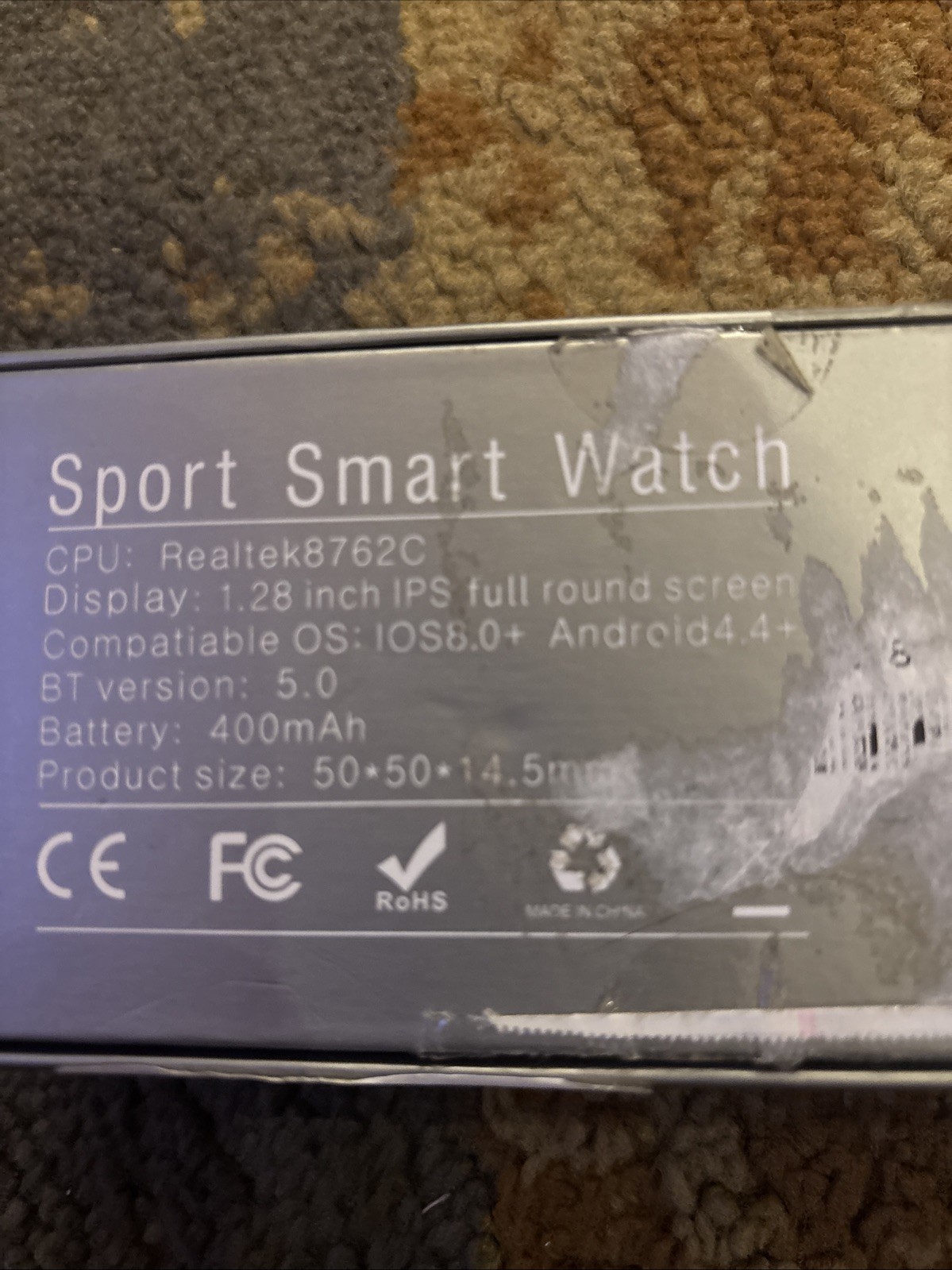 Realtek8762C Men’s Fitness Outdoor Tactical Smartwatch With Bluetooth Call …