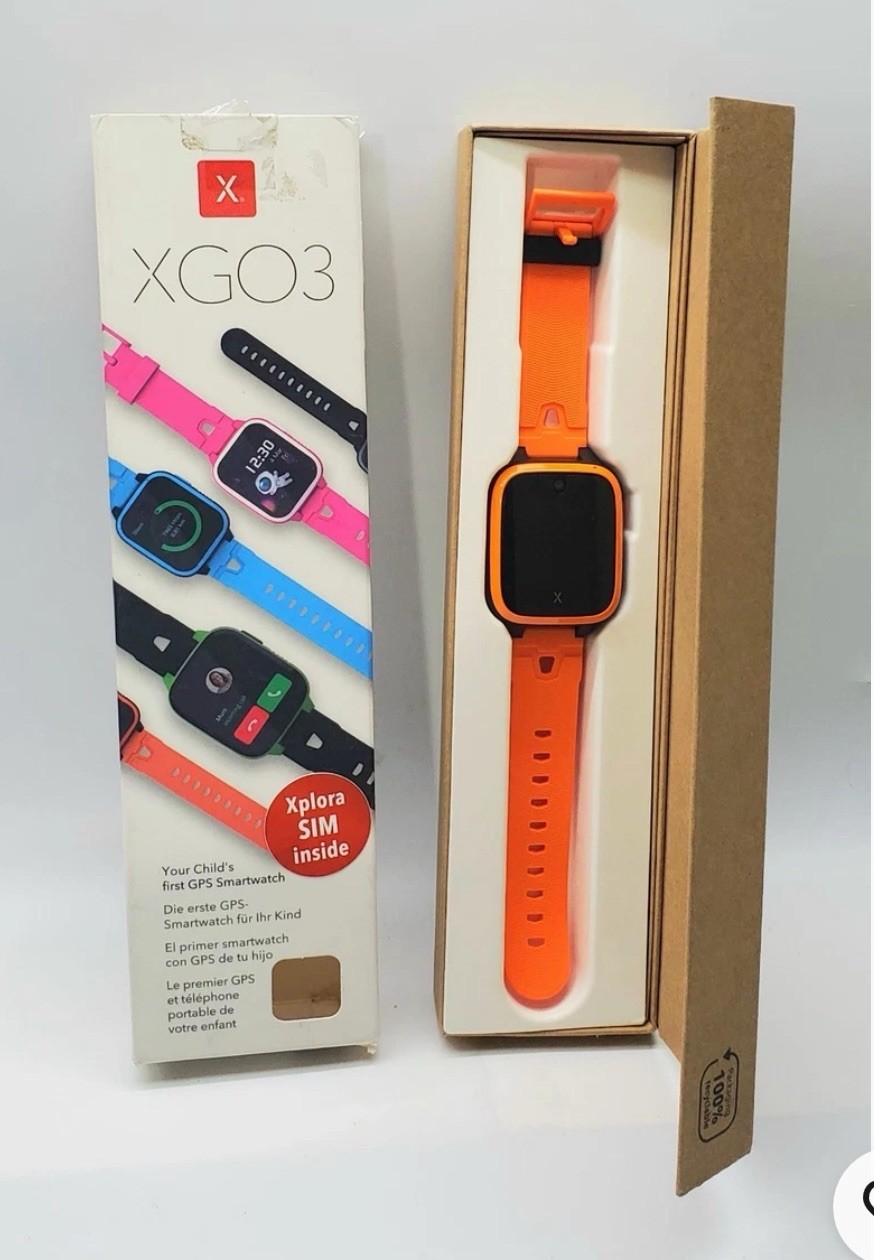 Xplora XGO Orange 3 Kids Smart Watch Phones Calls SOS GPS School Mode New In Box
