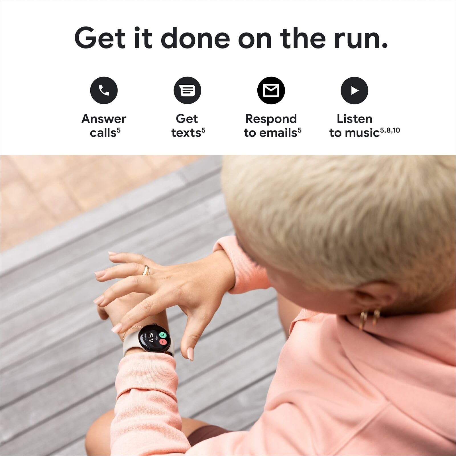 Google-Pixel Watch Android Smartwatch with Fitbit Activity Tracking
