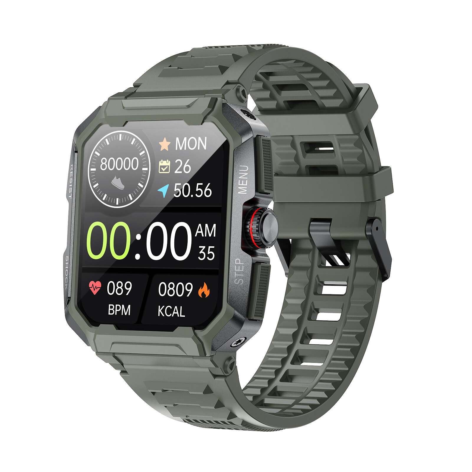 Smart Watch 1.85 Inch Touch Screen Men Outdoor Sports Wristwatch Bluetooth Call