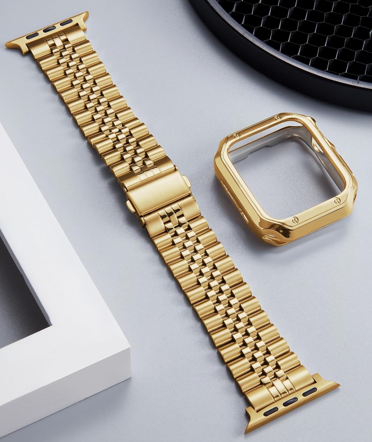 Stainless Steel Metal Strap with TPU Case for Apple Watch Series Ultra 49mm