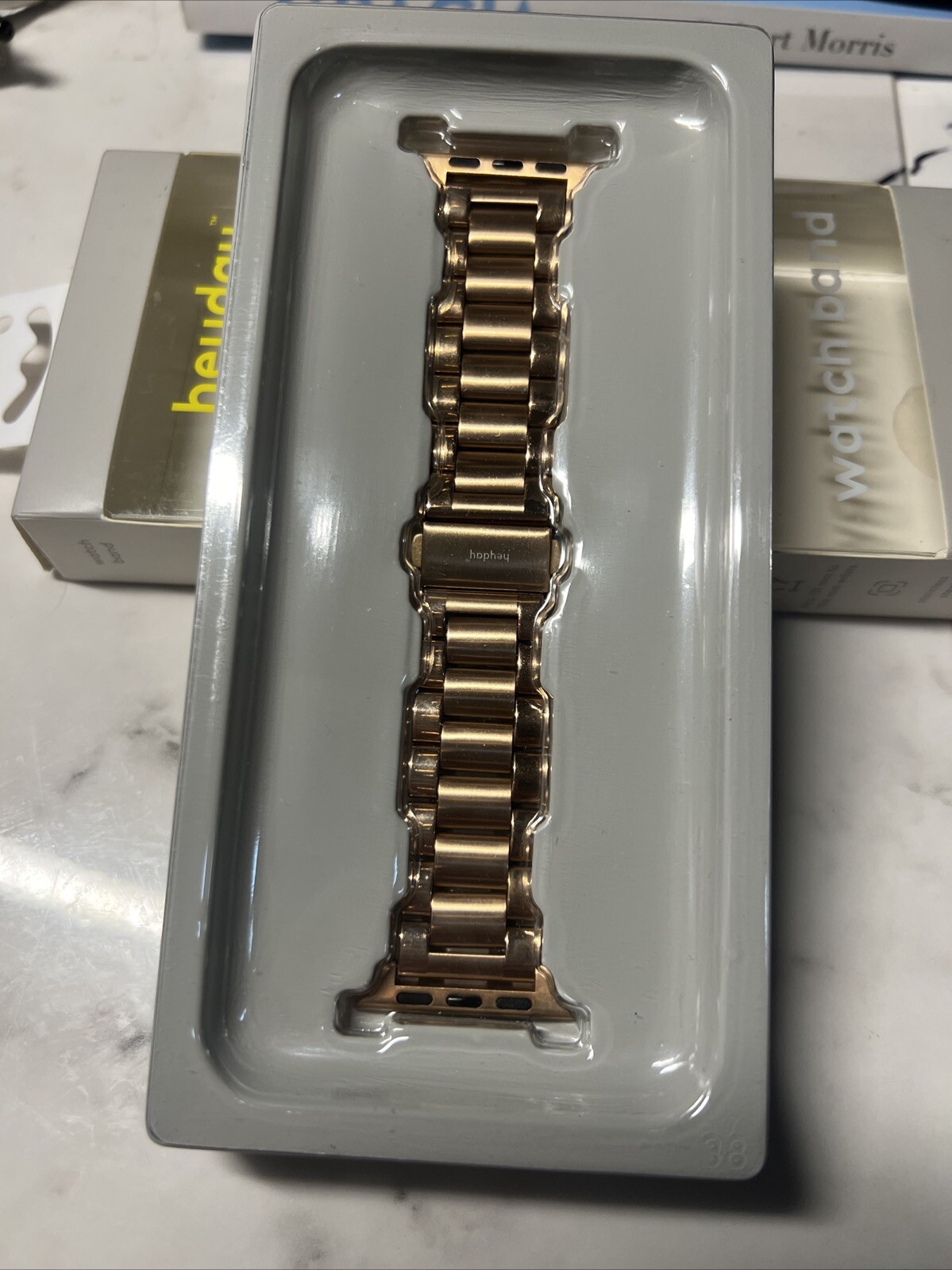 Silver Style Smart Watch Band – Fits 38/40 mm Apple Watch – Brand New Never…