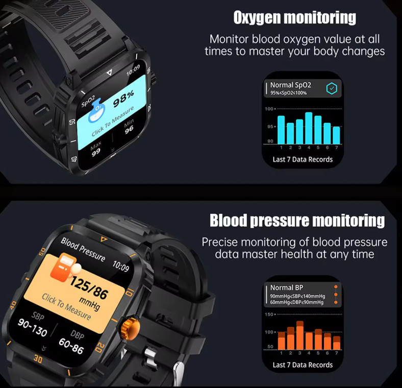 V71 Smart Watch with Display, Advanced Fitness & Health Tracker, Sleep Monitor