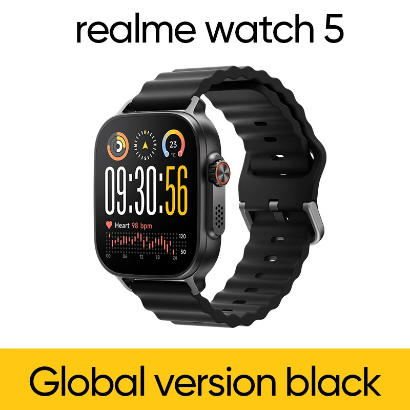 realme watch 5 1.97″ 600nits AMOLED 460mAh+Support GPS GNSS Global Version