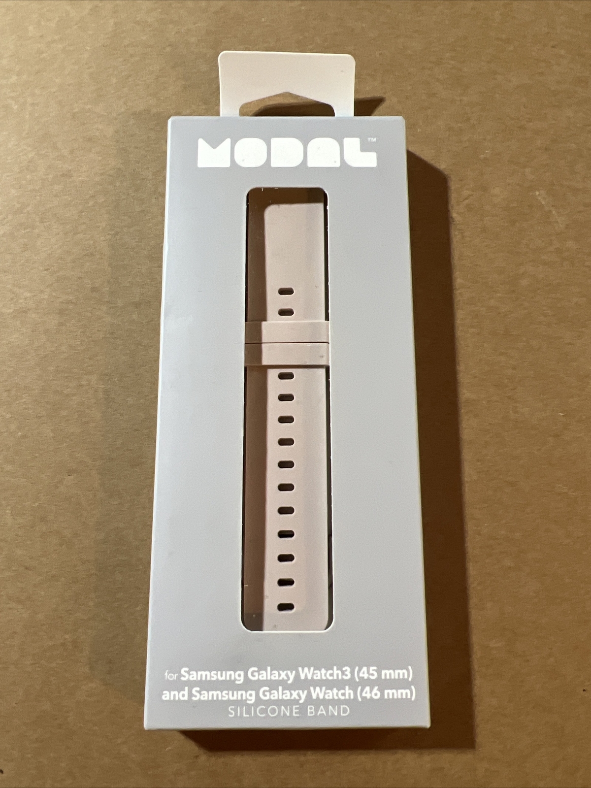 Modal- Silicone Watch Band for Galaxy Watch3 (45mm) – Pink sand