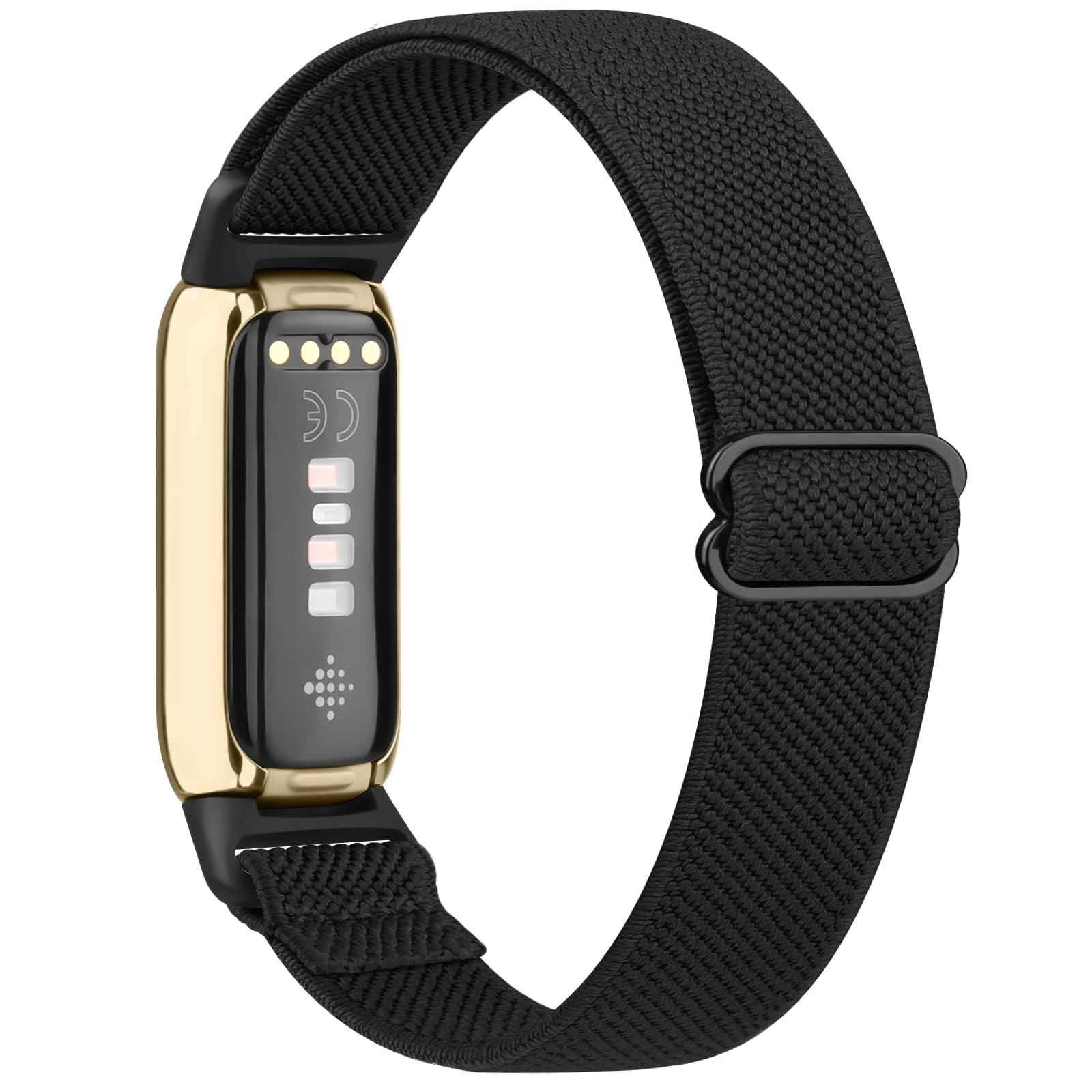 Band with Fitbit Luxe Bands for Men, Soft Elastic Nylon Wristband Sport Strap…