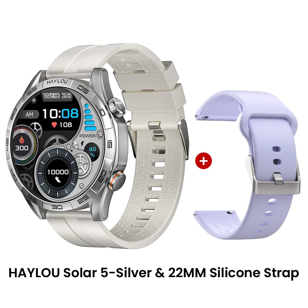 HAYLOU Solar 5 Smartwatch Bluetooth Calling 1.58″ AMOLED 60Hz 40-Day Battery