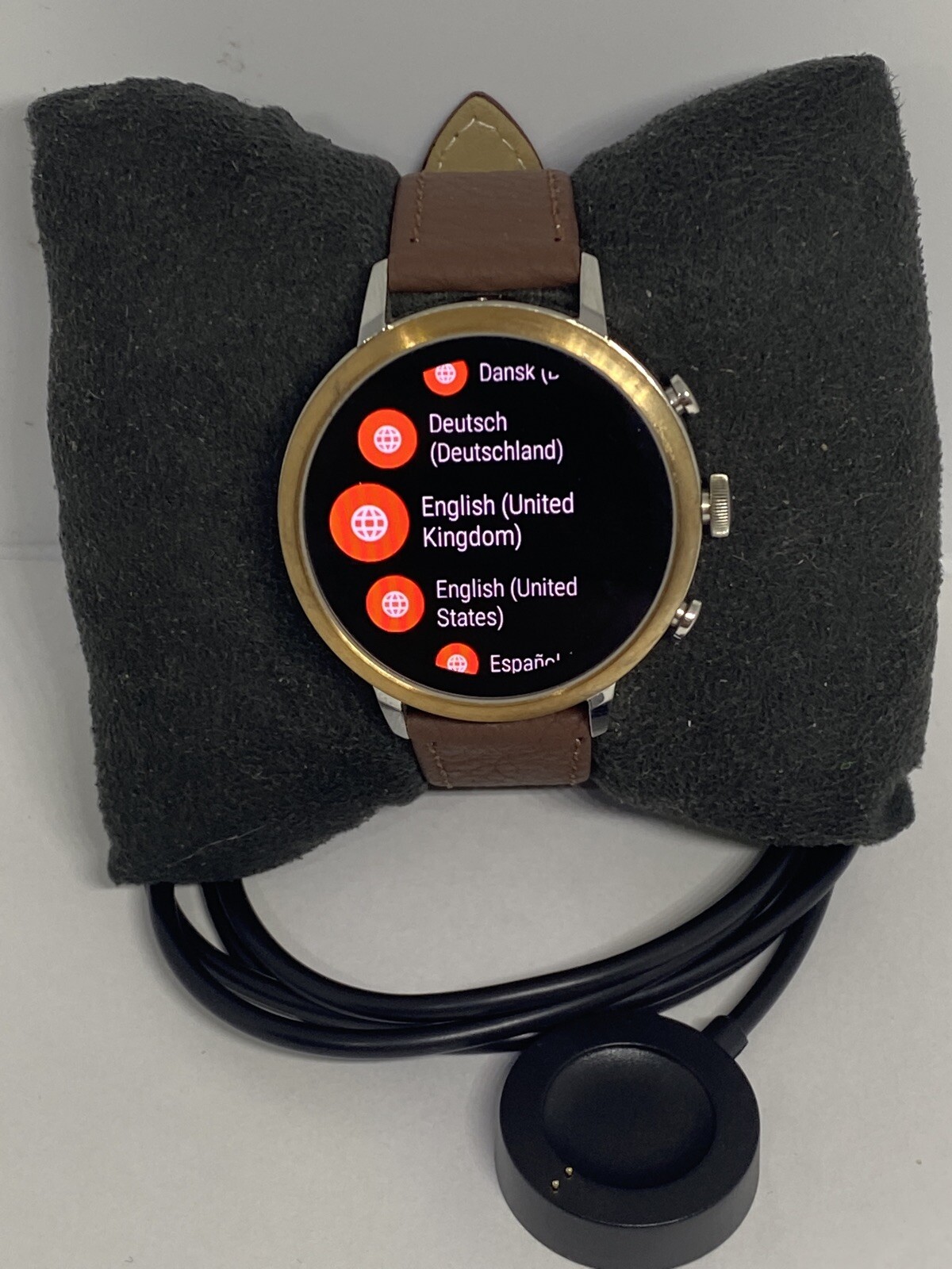 Fossil Gen 4 Authentic Digital Dial Smart Watch Custom Band FTW6016 AB505