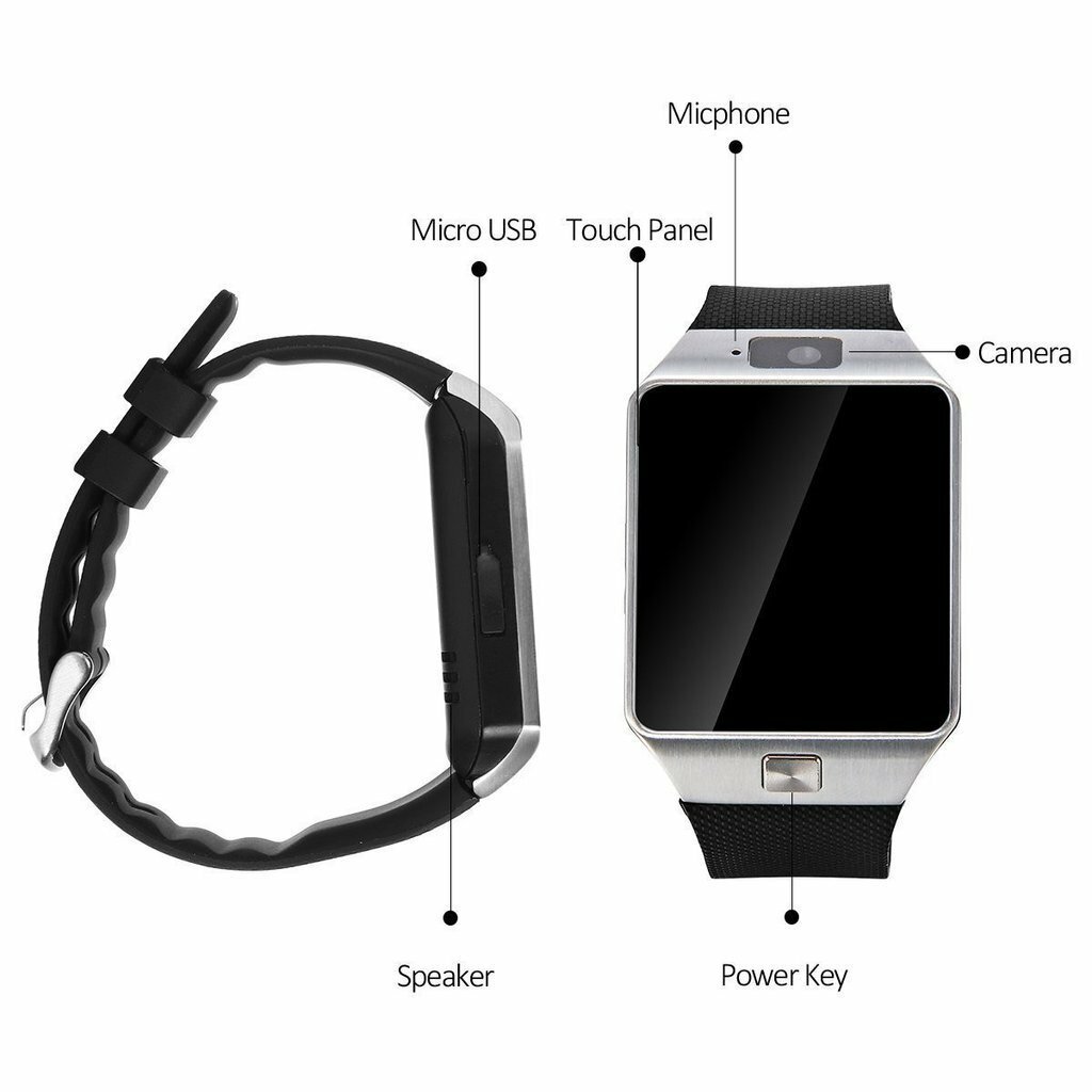 DZ09 Bluetooth Smart Wrist Watch With Health Monitoring Calls Texts For Android