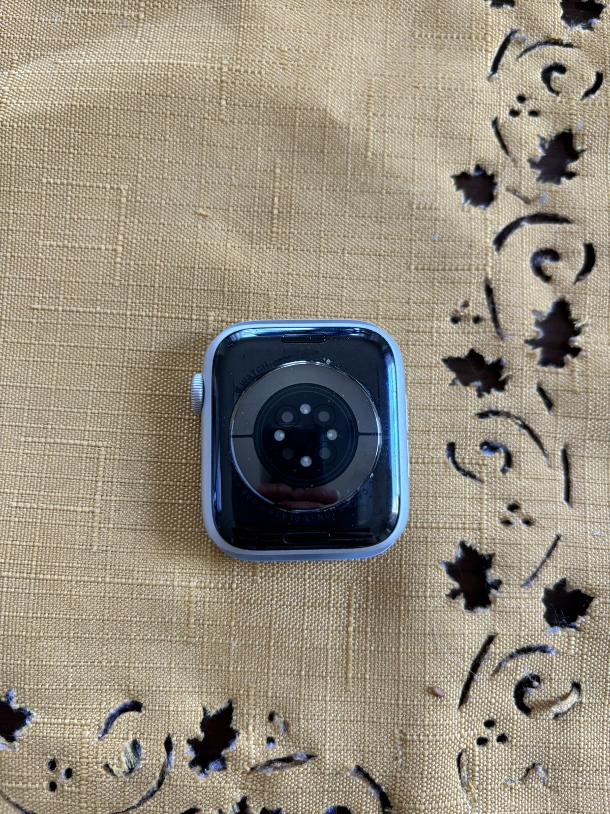 Apple Watch Series 6 44mm Silver Case With Black Band Bundle GPS + Cellular