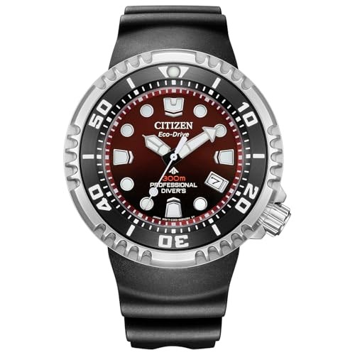 CITIZEN Watch Eco-Drive Diver 300m MARINE Red BN1024-01Z Men’s Black NEW