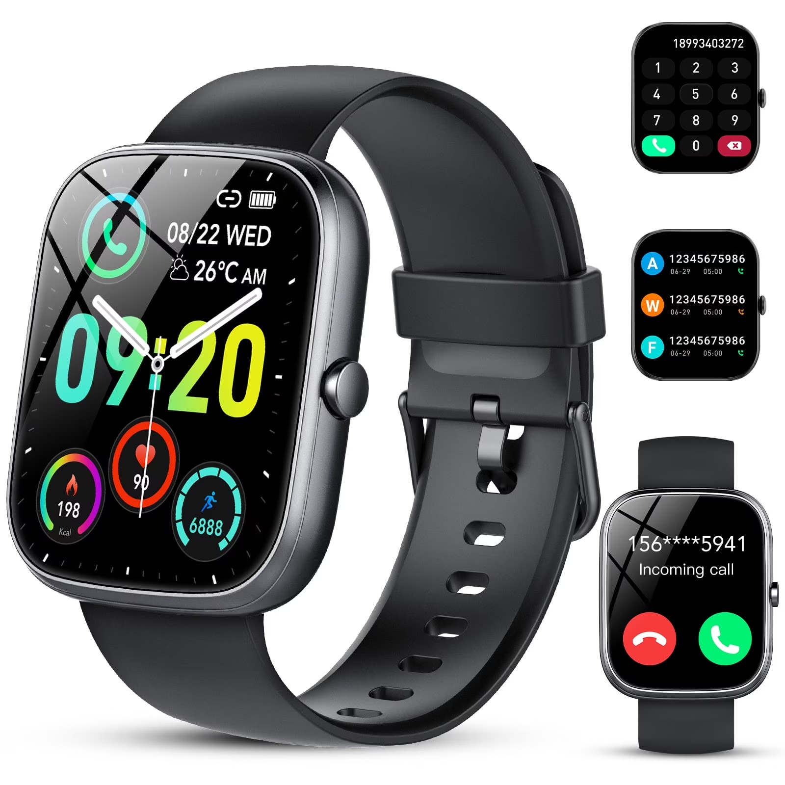 Smart Watch Fits for Android and Iphone, IP68 Waterproof Smartwatch for Women Me