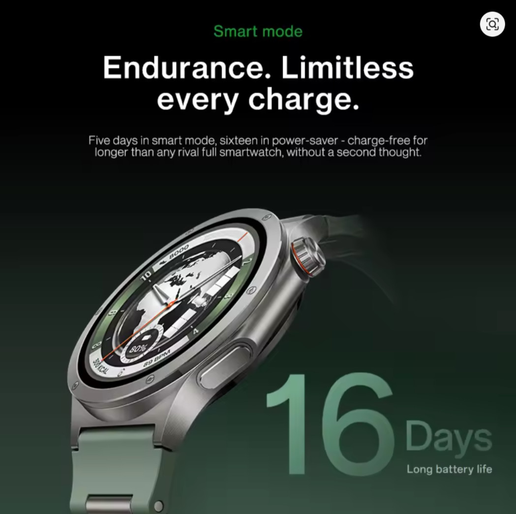 OnePlus Watch 4 – Evergreen Titanium Global Version Smart Watch 1.50” AMOLED