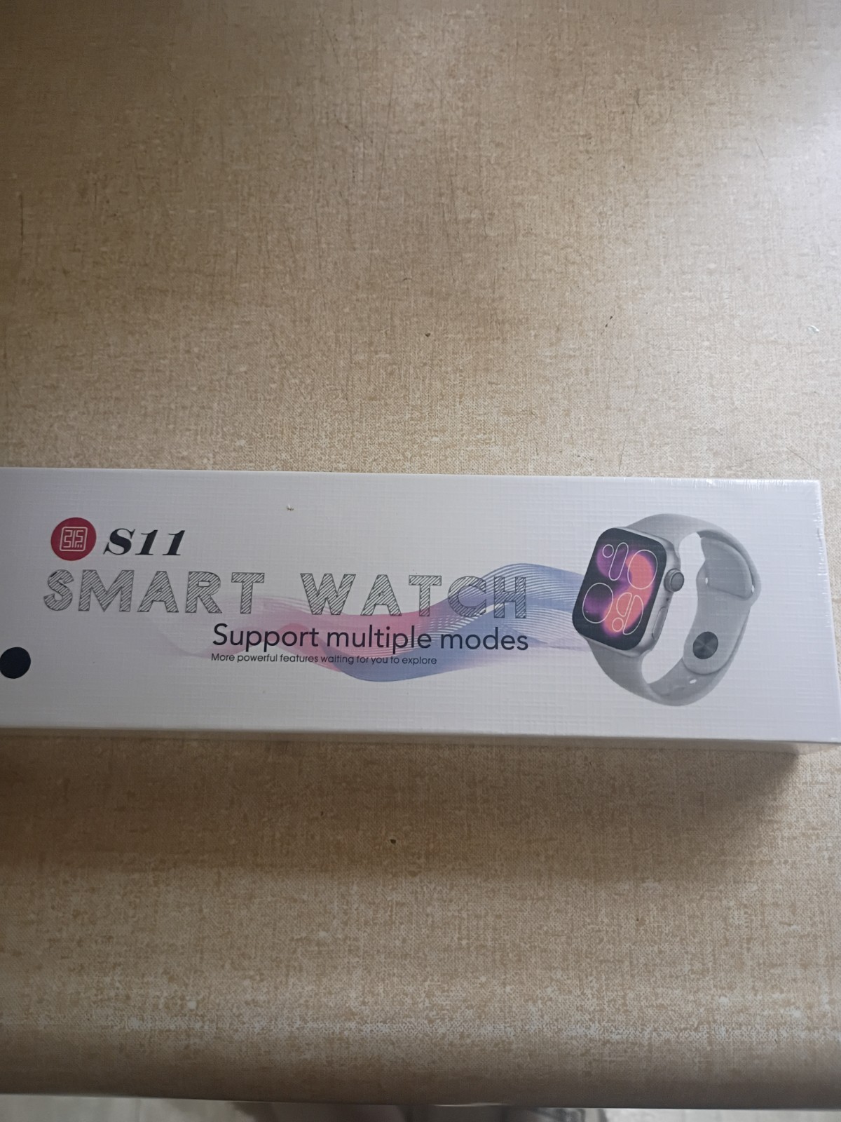 S11 Smart Watch Fitness Tracker Sports Modes Square Smartwatch Black – Brand New