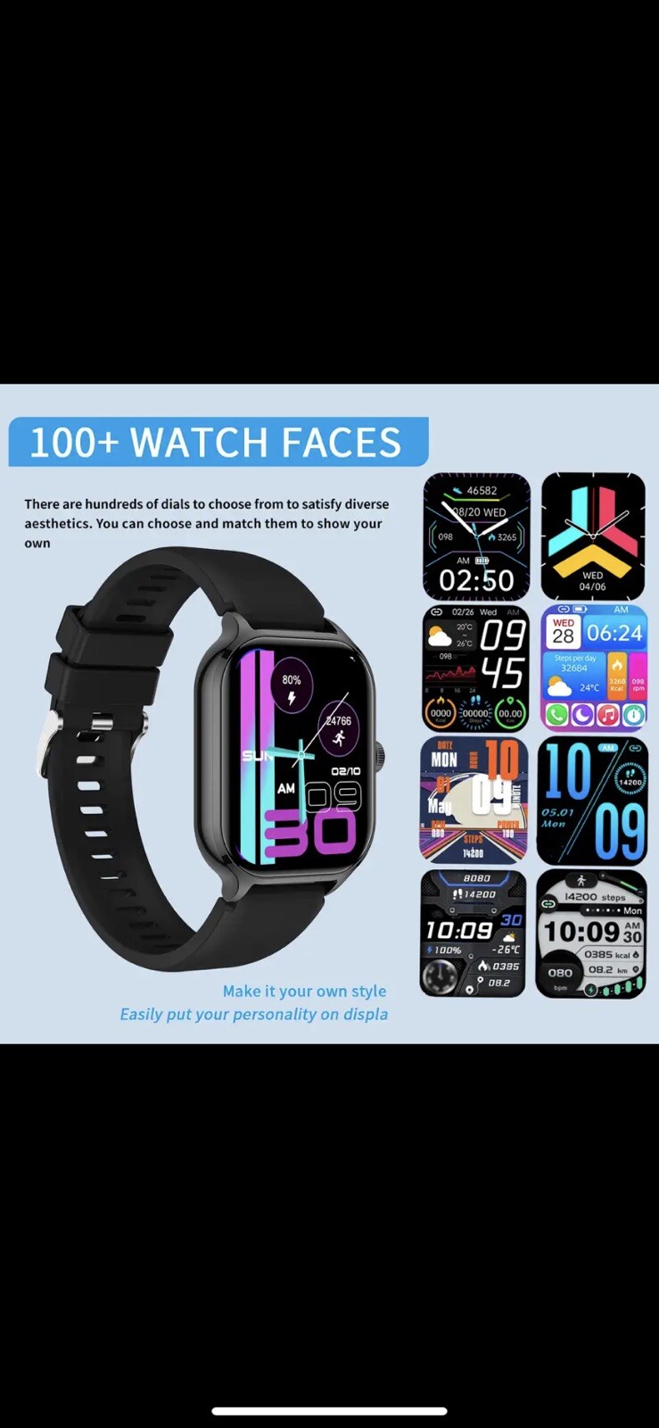 Smart Watch, Wireless Calling/Dial, Multi Sport Mode, Fitness Monitoring