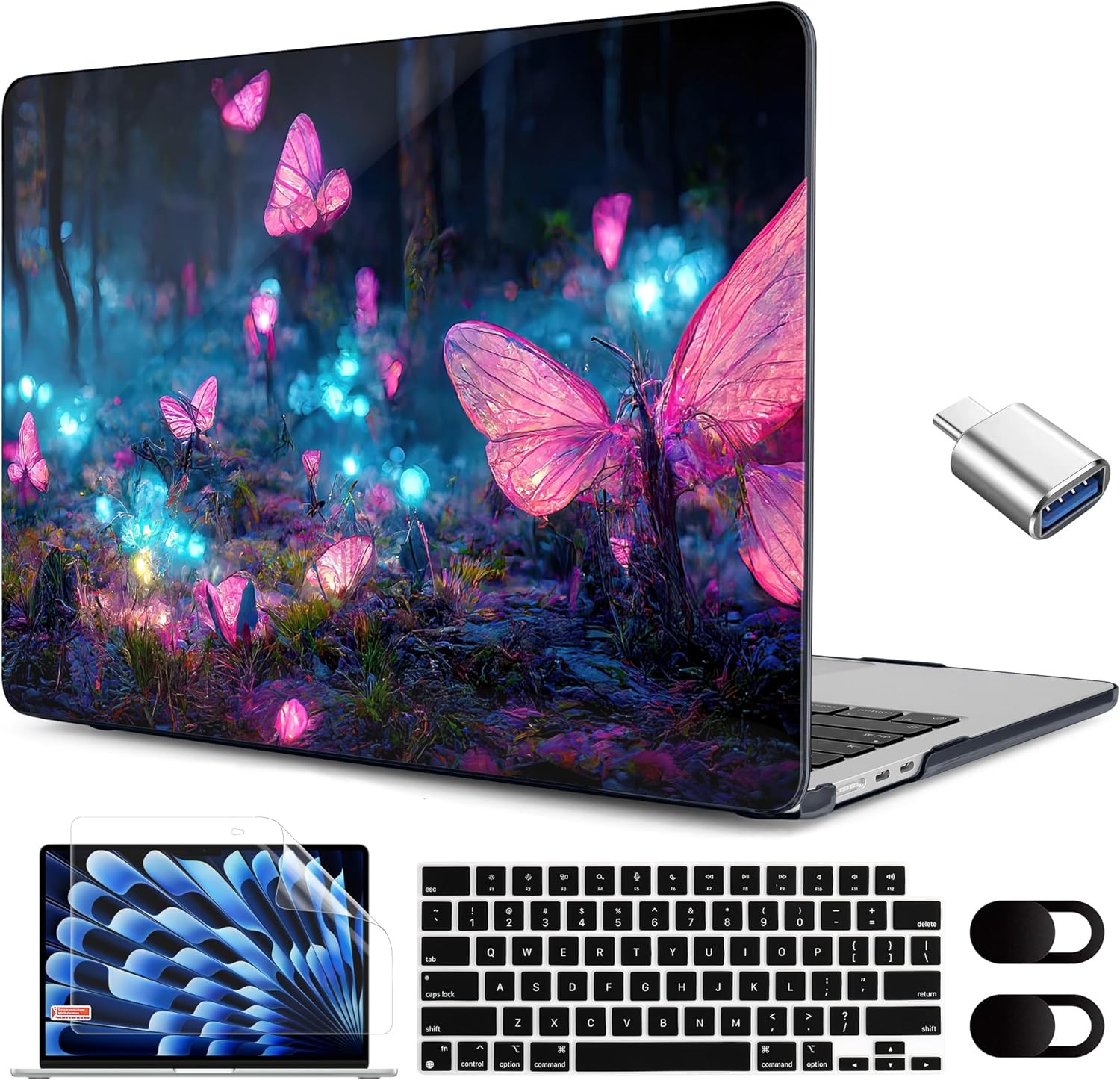 Case For Apple MacBook Air 15.3 inch (A3448/A3241/A3114/A2941) Fantasy Forest