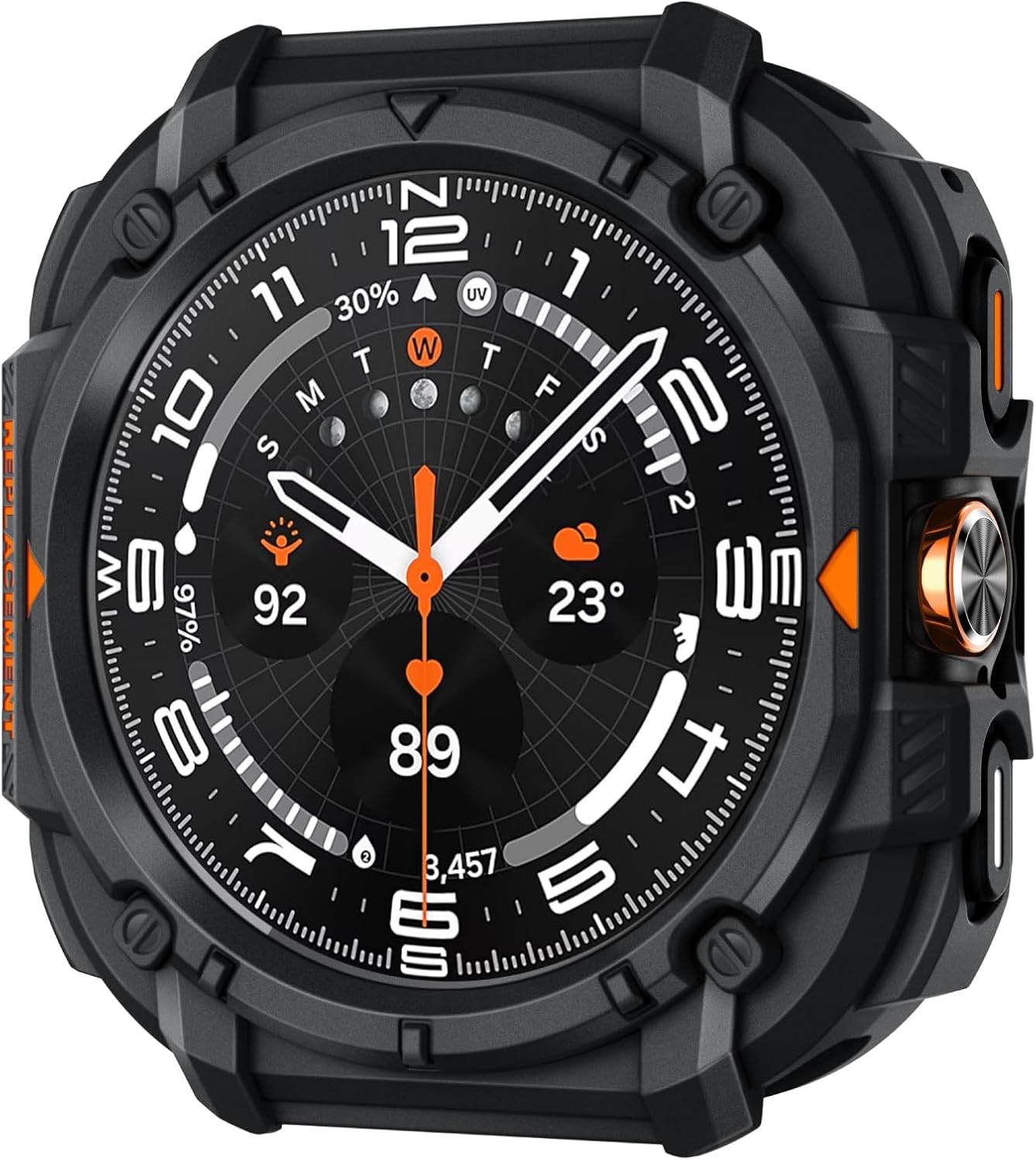Rugged Case for Samsung Galaxy Watch Ultra 47mm, Galaxy Watch 8 40mm/44mm