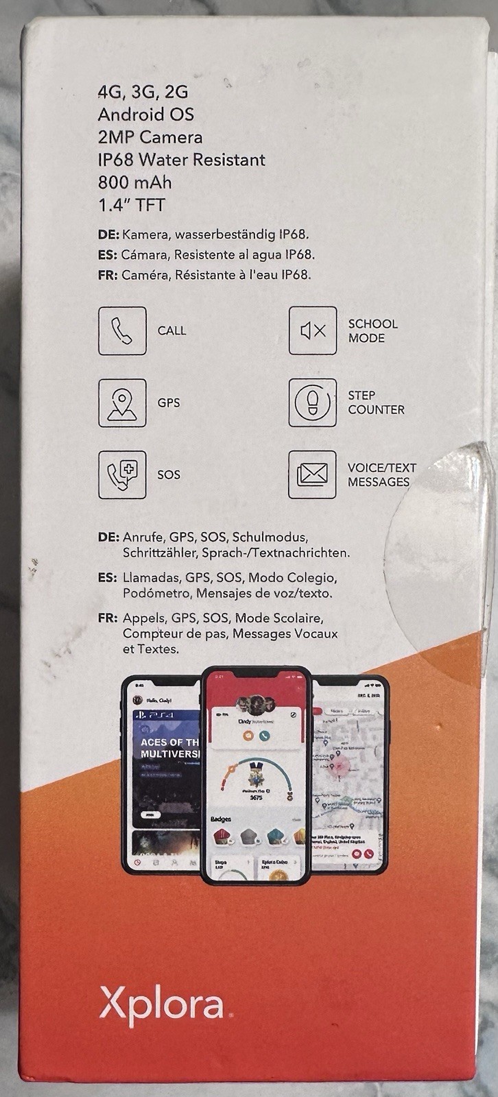 Xplora X5 Play Kids GPS Smartwatch Black Voice Call Camera Water Resistant