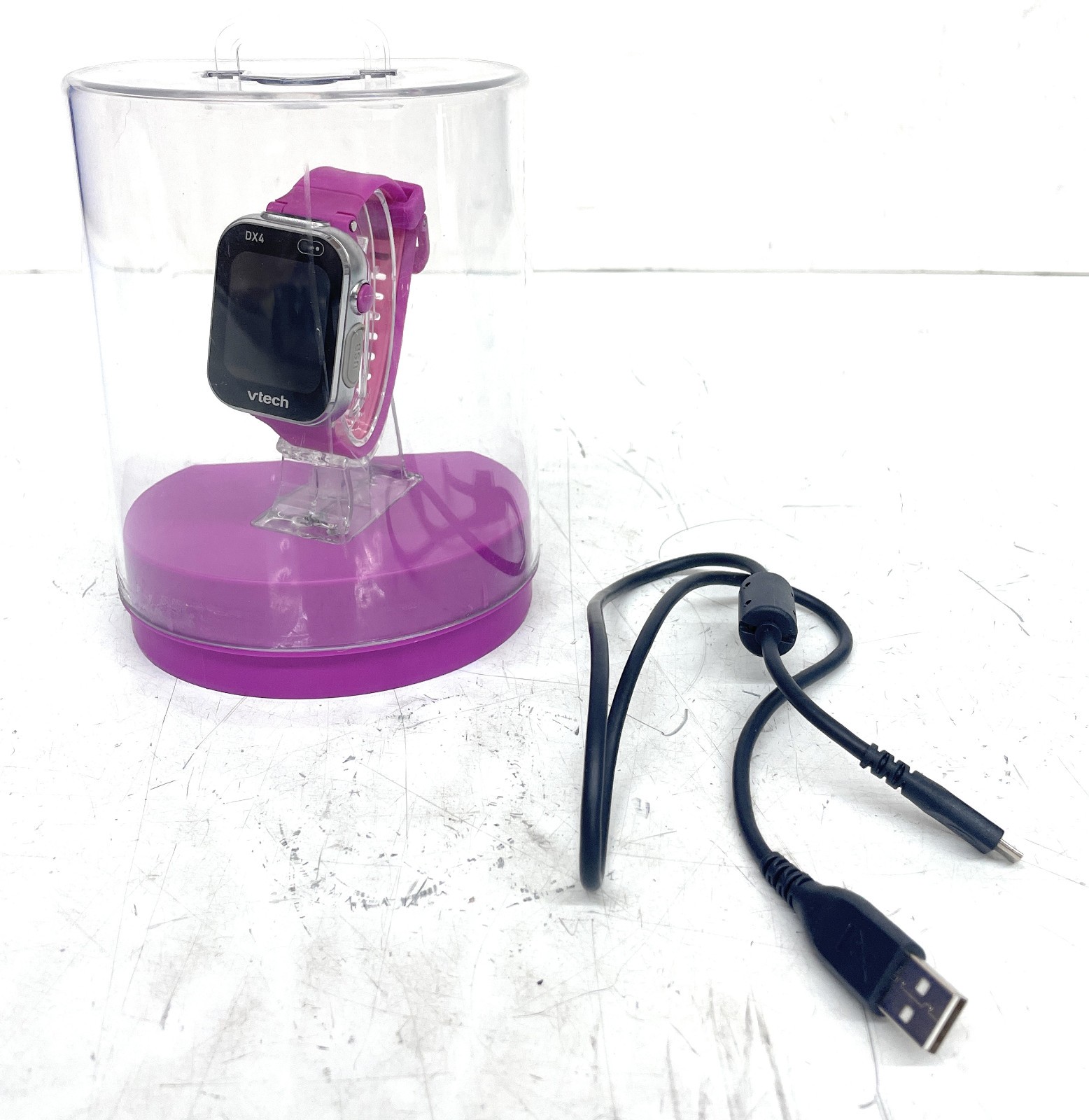 VTech KidiZoom Kids Rechargeable Smartwatch, DX4, Purple, For Ages 4-12