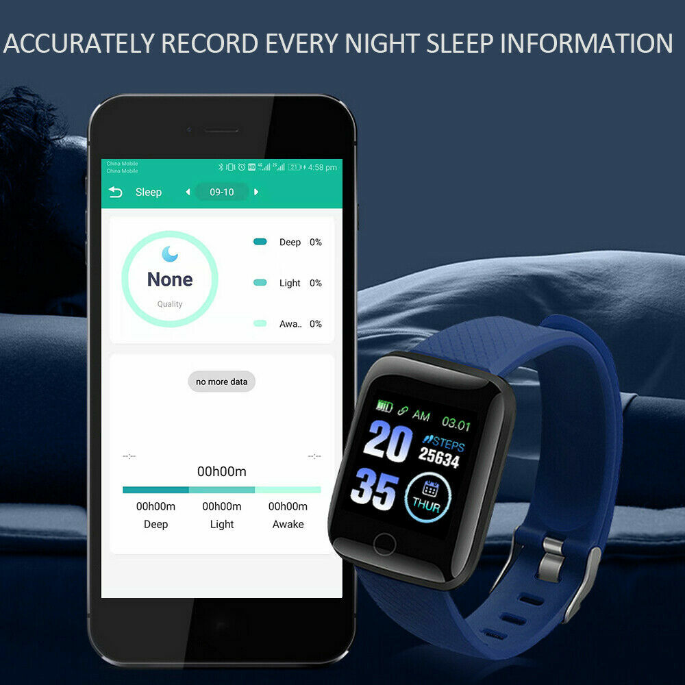 Smart Watch Heart Rate Monitor Fitness Sport Activity Tracker For Android iOS