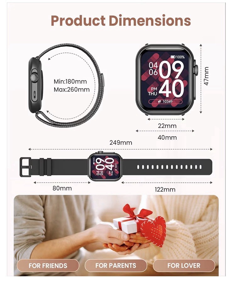 Smart Watch for Women/Men 1.83” HD Smart Watch For Android/iPhone