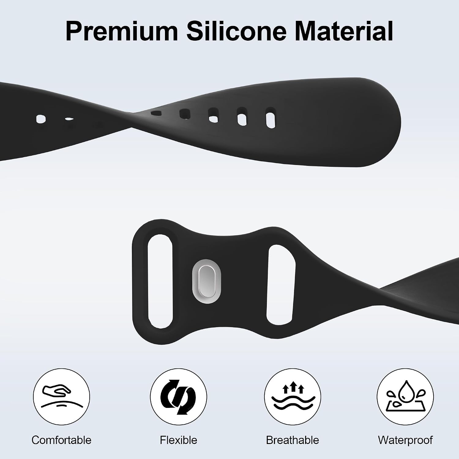12-Pack Sporty Silicone Bands for Samsung Galaxy Watch 8 40mm 44mm, No Gap