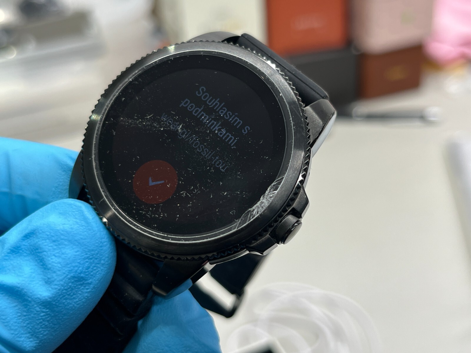 Fossil Gen 5E 44mm Black Case Silicone Band Smartwatch – HEAVILY USED