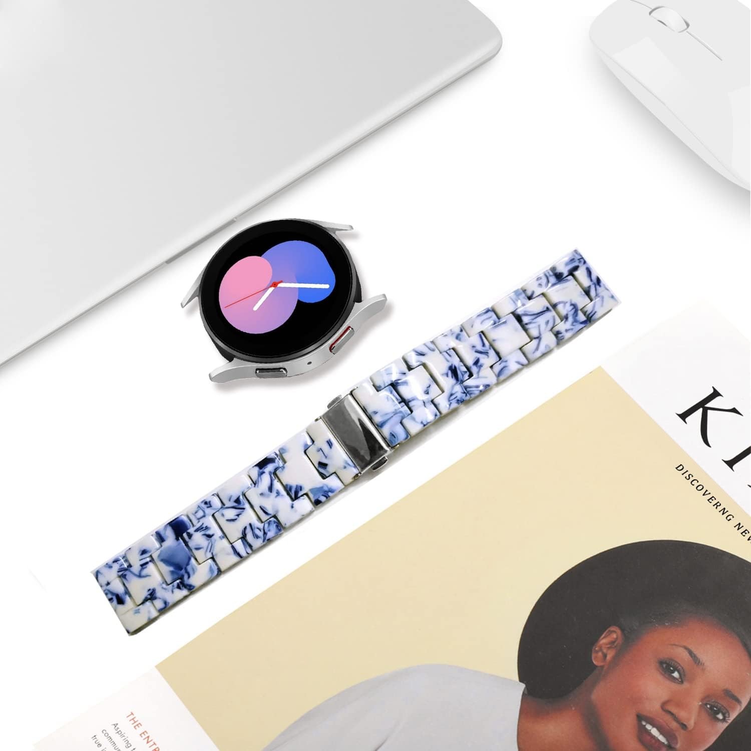 Colorful Resin Strap Compatible with Samsung Galaxy Watch 7 41mm