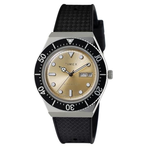 TIMEX M79 Automatic Watch Gold Dial Quartz Men’s Black TW2W47600