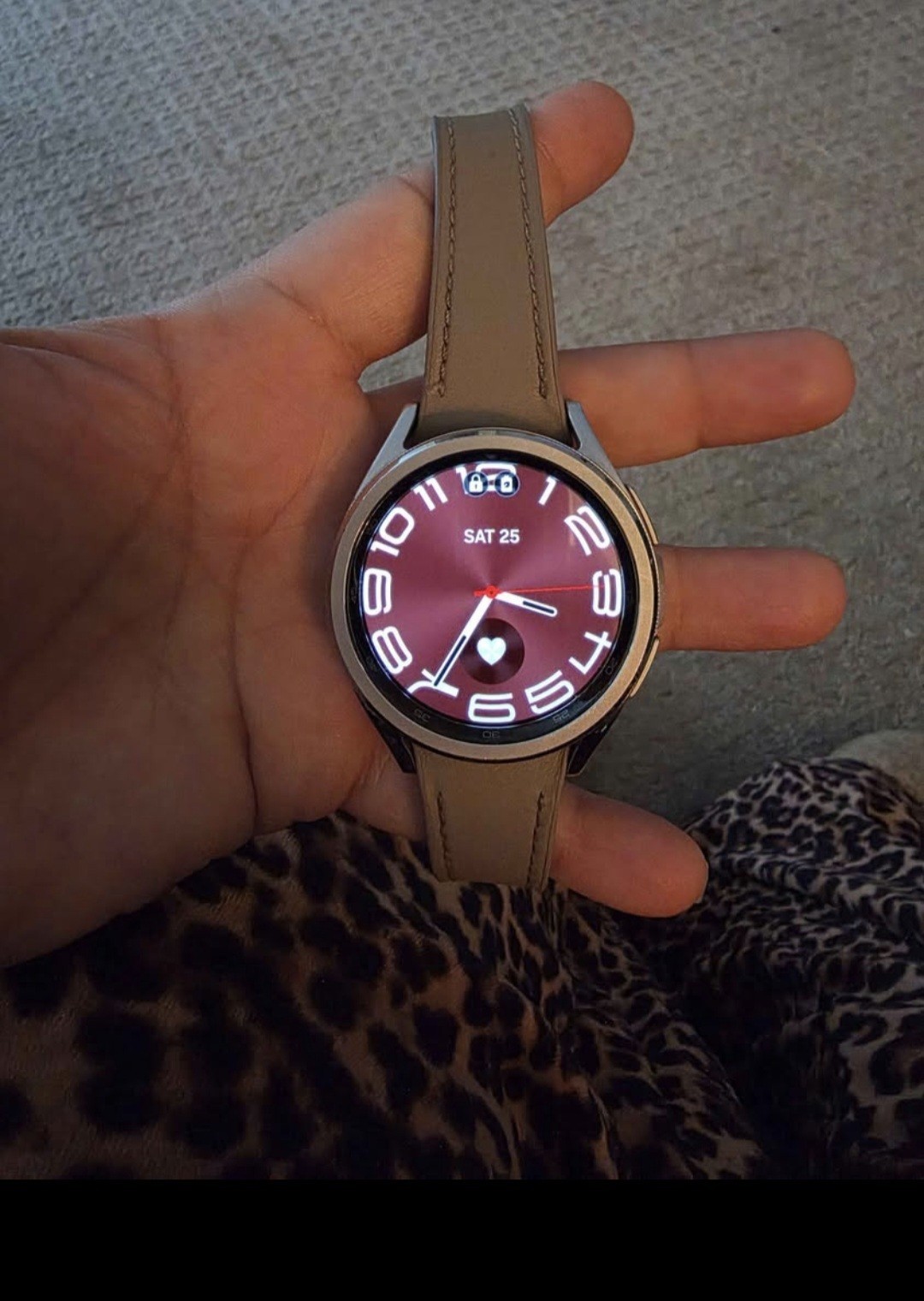 Samsung Galaxy Watch 6 Classic Unlocked with Original Band SM R950 Silver Used