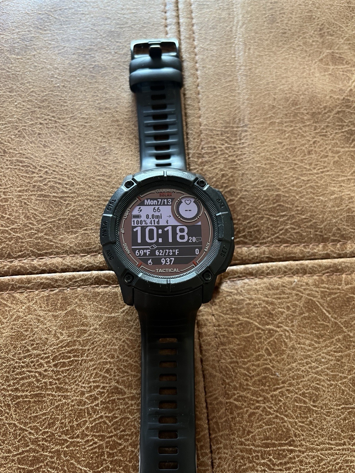 Garmin Instinct 2X Solar Tactical GPS Smartwatch 50mm Black Silicone Band