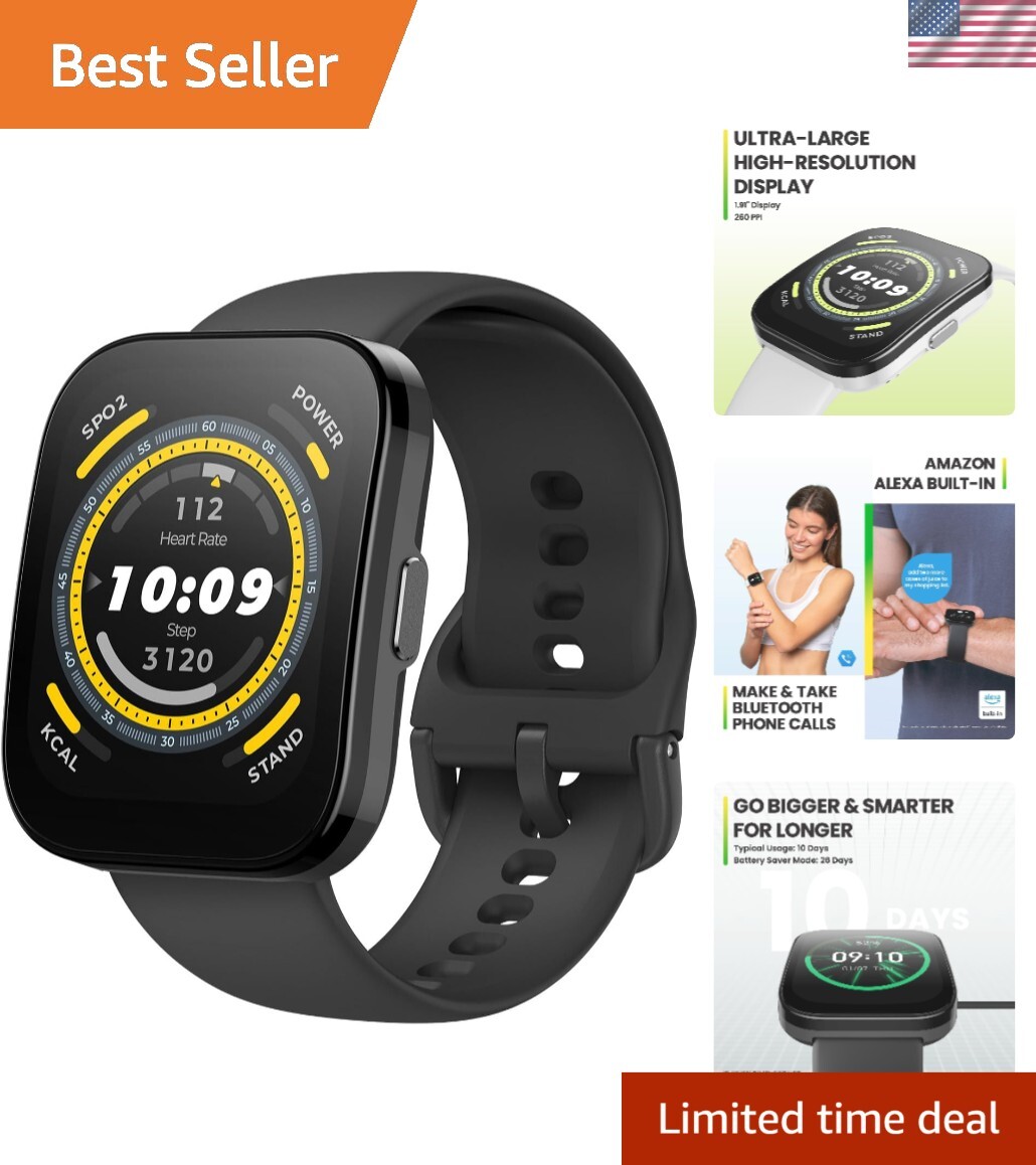 Advanced Bip 5 Smart Watch with Heart Rate, Sleep Monitoring & Fitness Tracker