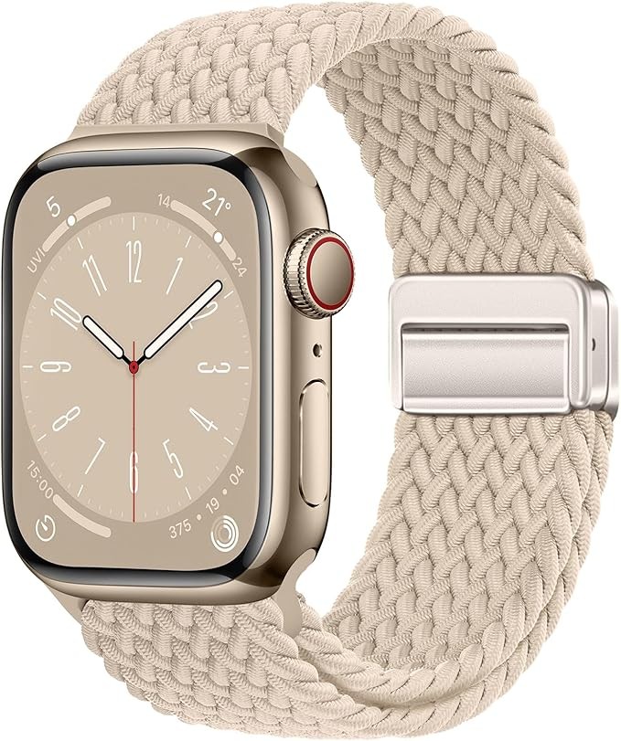 Sport Loop Compatible with Apple Watch Band 40mm 44mm Men Women Magnetic Stretch