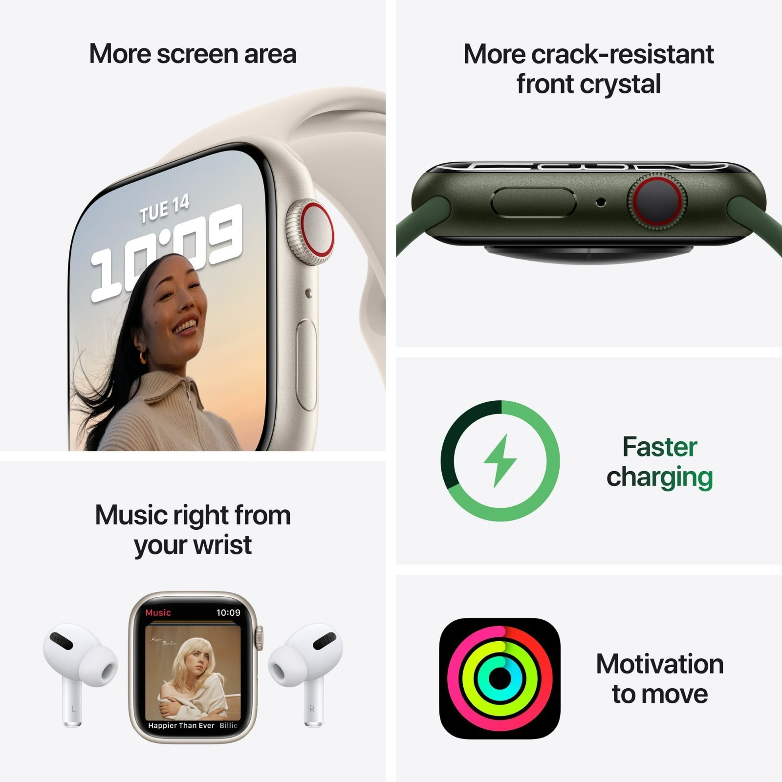 Apple Watch Series 7 41mm 45mm WiFi + GPS + Bluetooth – All Colors
