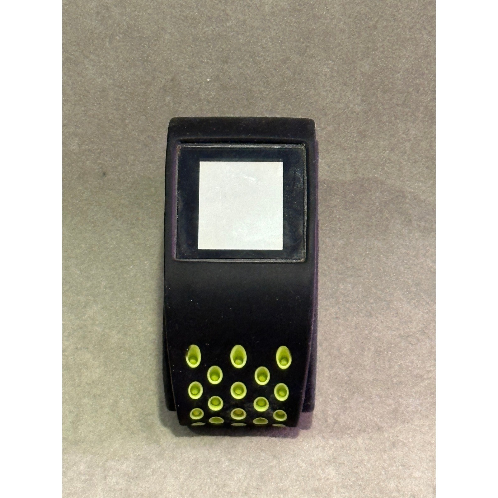 Fitbit Surge Black and Lime Green Fitness Tracker with Perforated Silicone Band