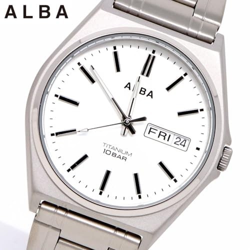 Seiko Alba Men’s Quartz Watch Titanium Water Resistant to 10 ATM Analog AEFJ412