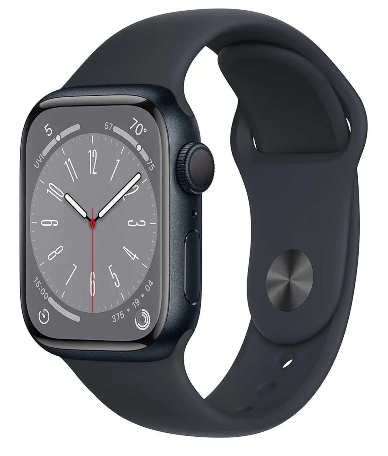 Apple Watch Series 8 41mm Midnight Aluminum Case with Sport Band,S/M/Brand New.Z