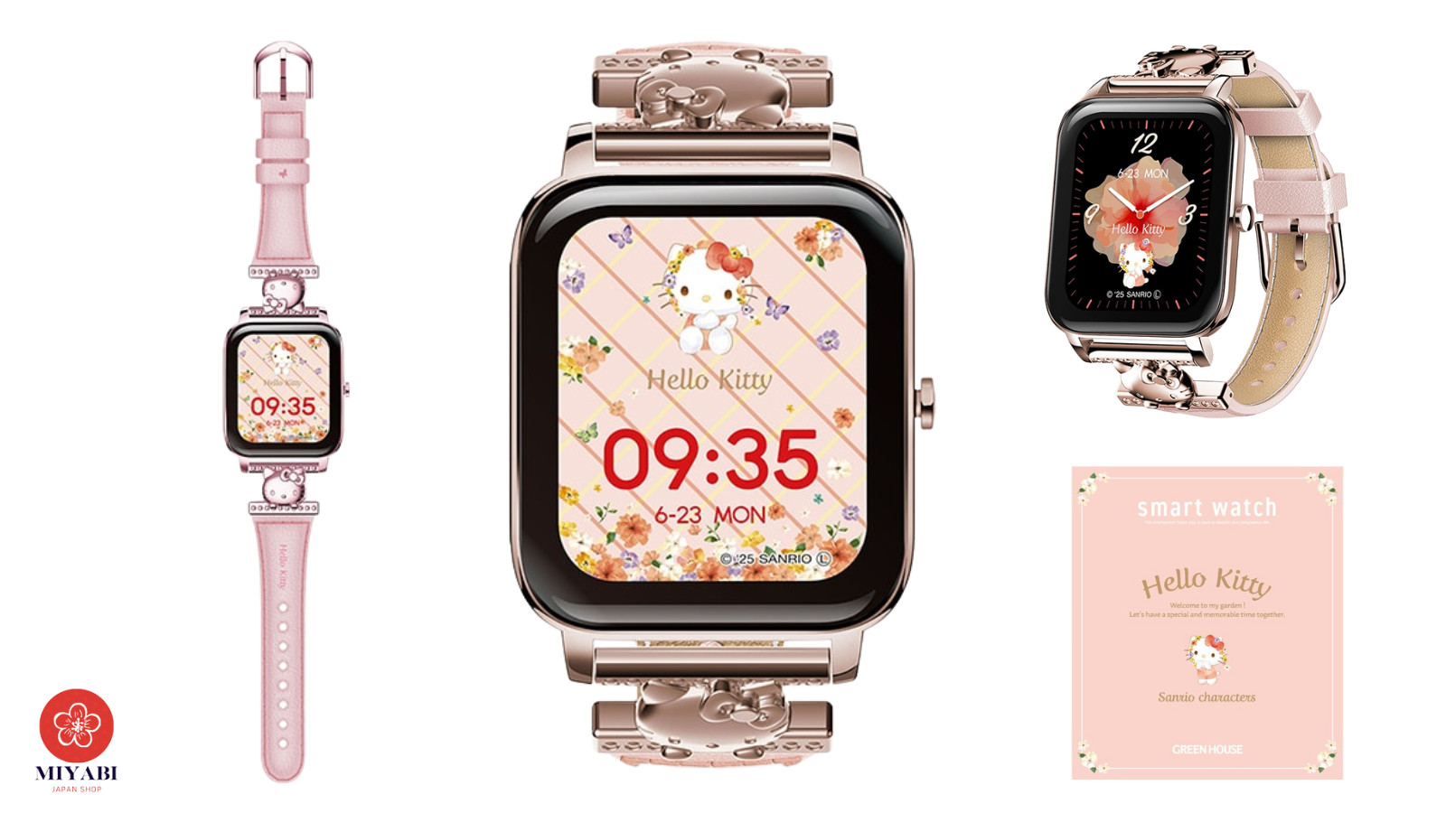 Smartwatch Sanrio Hello Kitty GH-SMWL-KT Green House Pink W/Box 4511677139406