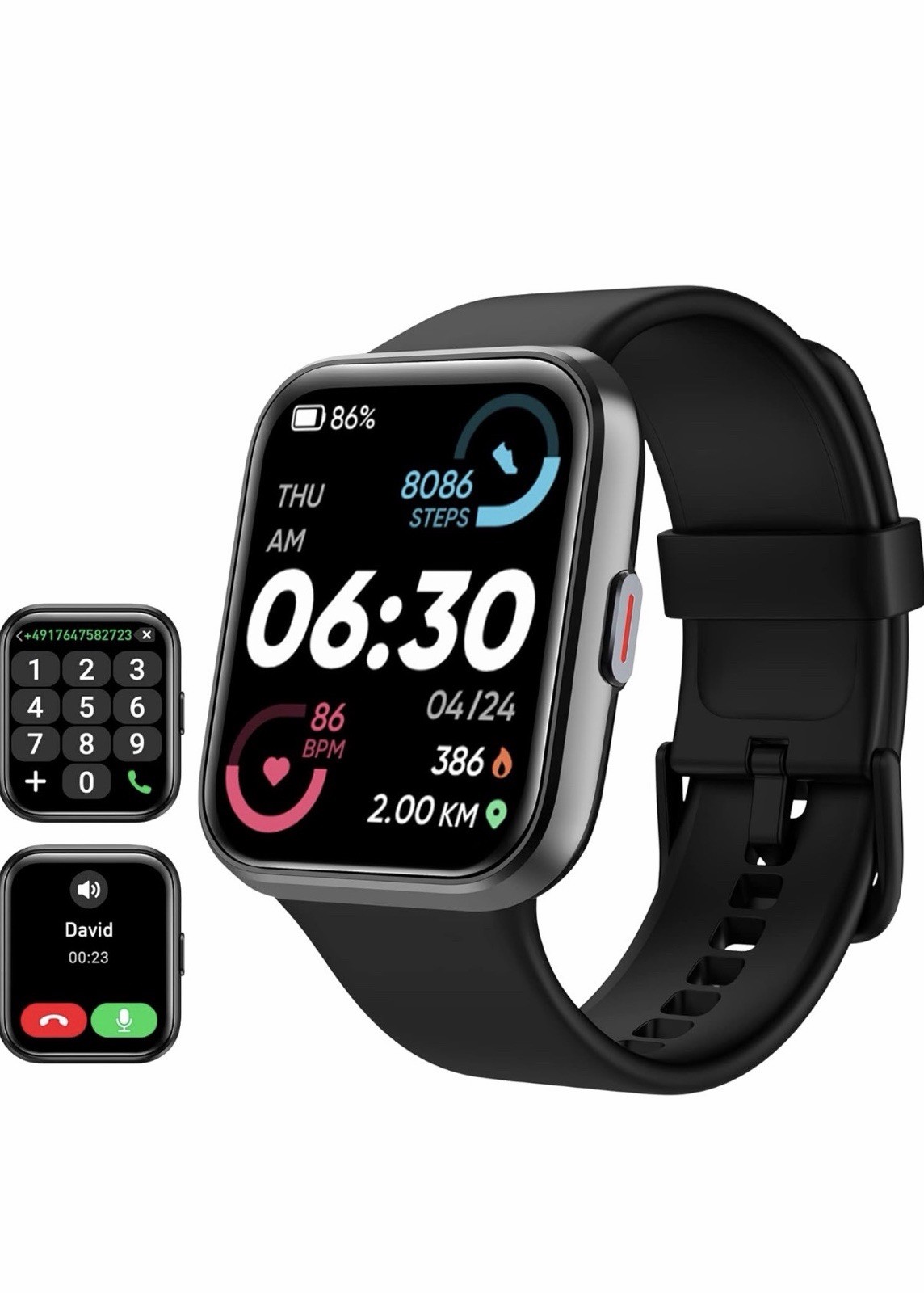 Smart Watch for Men/Women Android & iPhone, Alexa Built-in, 1.8″ Touch