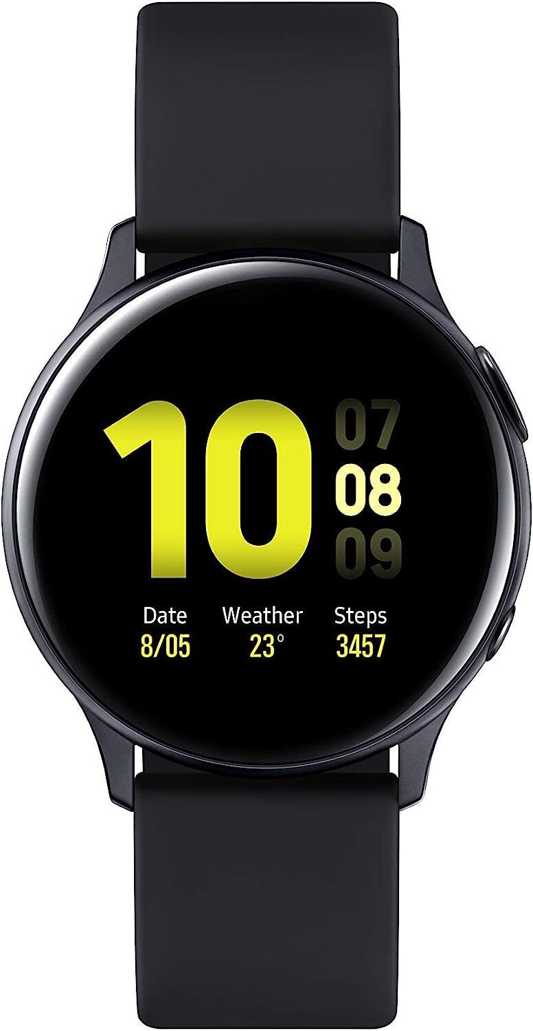 Samsung – Galaxy Watch Active2 Smartwatch 40mm Aluminum – Aqua Black SM-R830NZK