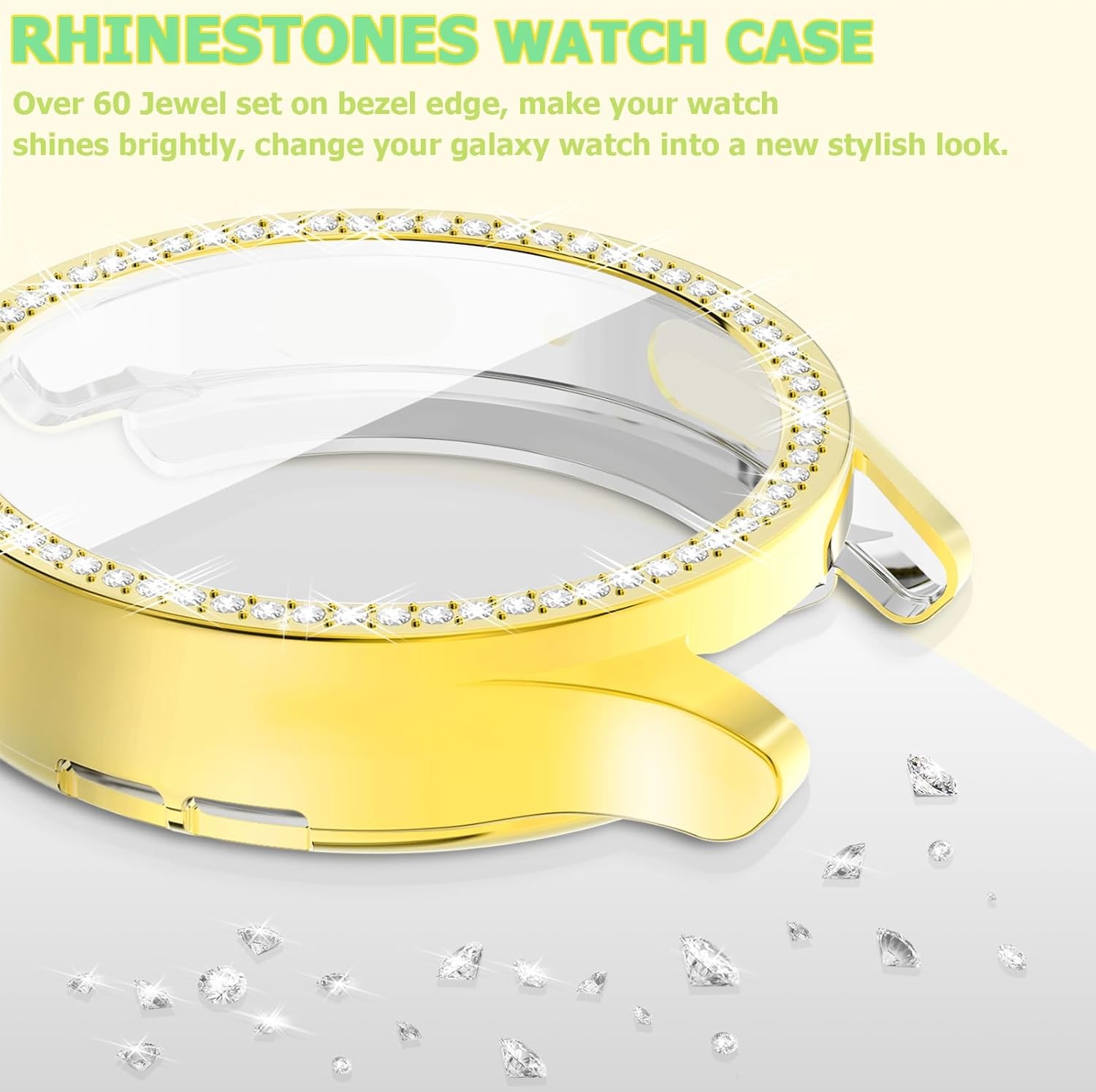 12Pack Bling Screen Protector for Samsung Galaxy Watch 7 44mm Anti Scratch Bumpe