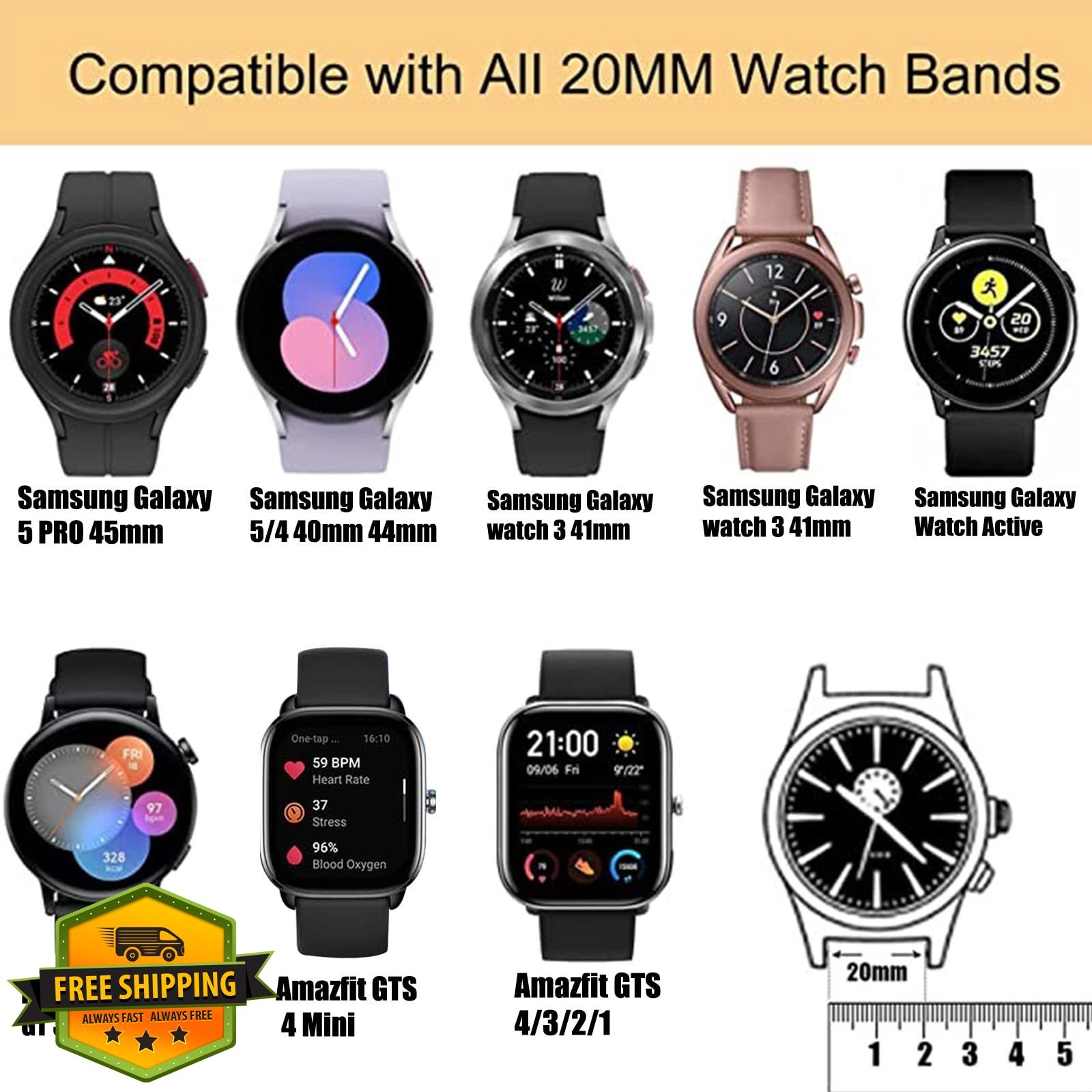 Harikiri Band Amazfit GTS 4 Mini GTS 4 GTS 3 GTS 2e 2