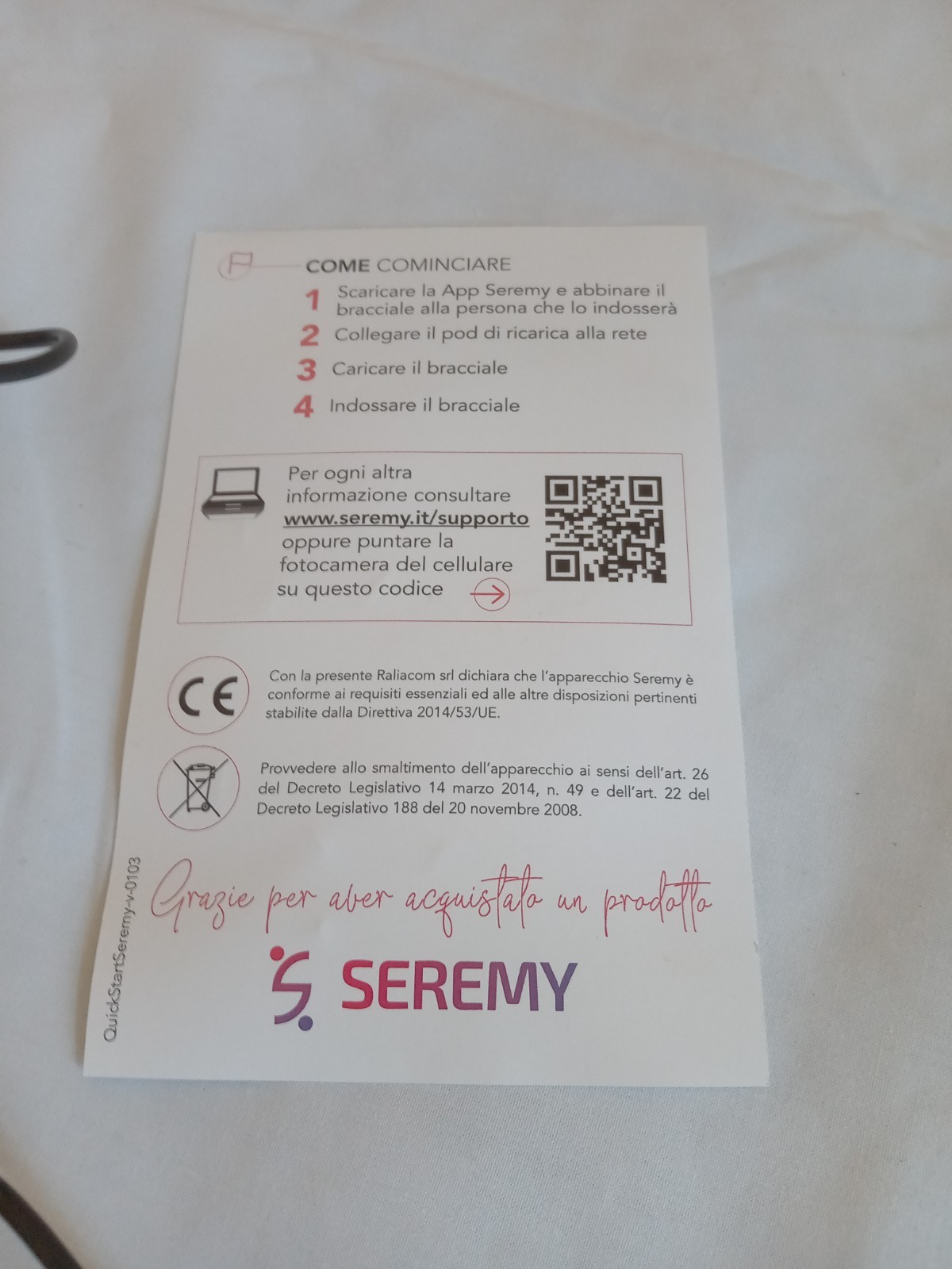 SEREMY Life Saving for the Elderly Smart Bracelet.