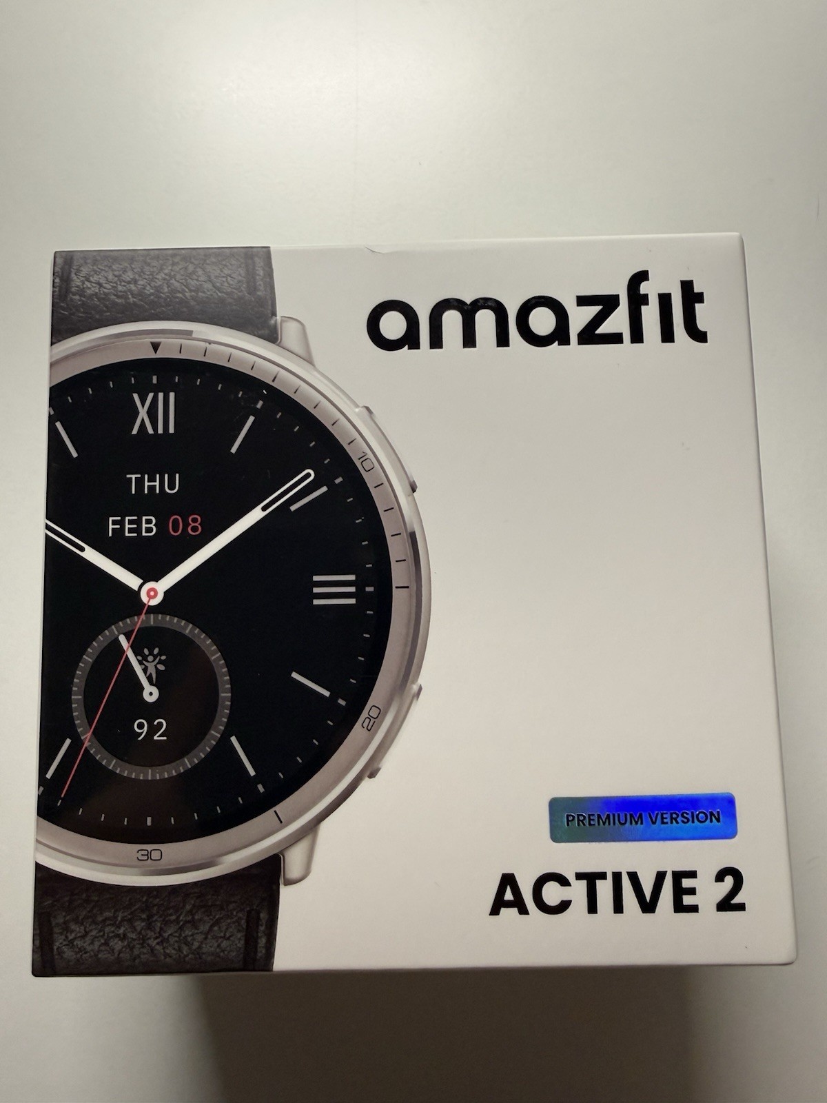 NEW! Amazfit Active 2 Premium Version 44mm Fitness Smart Watch Leather Band